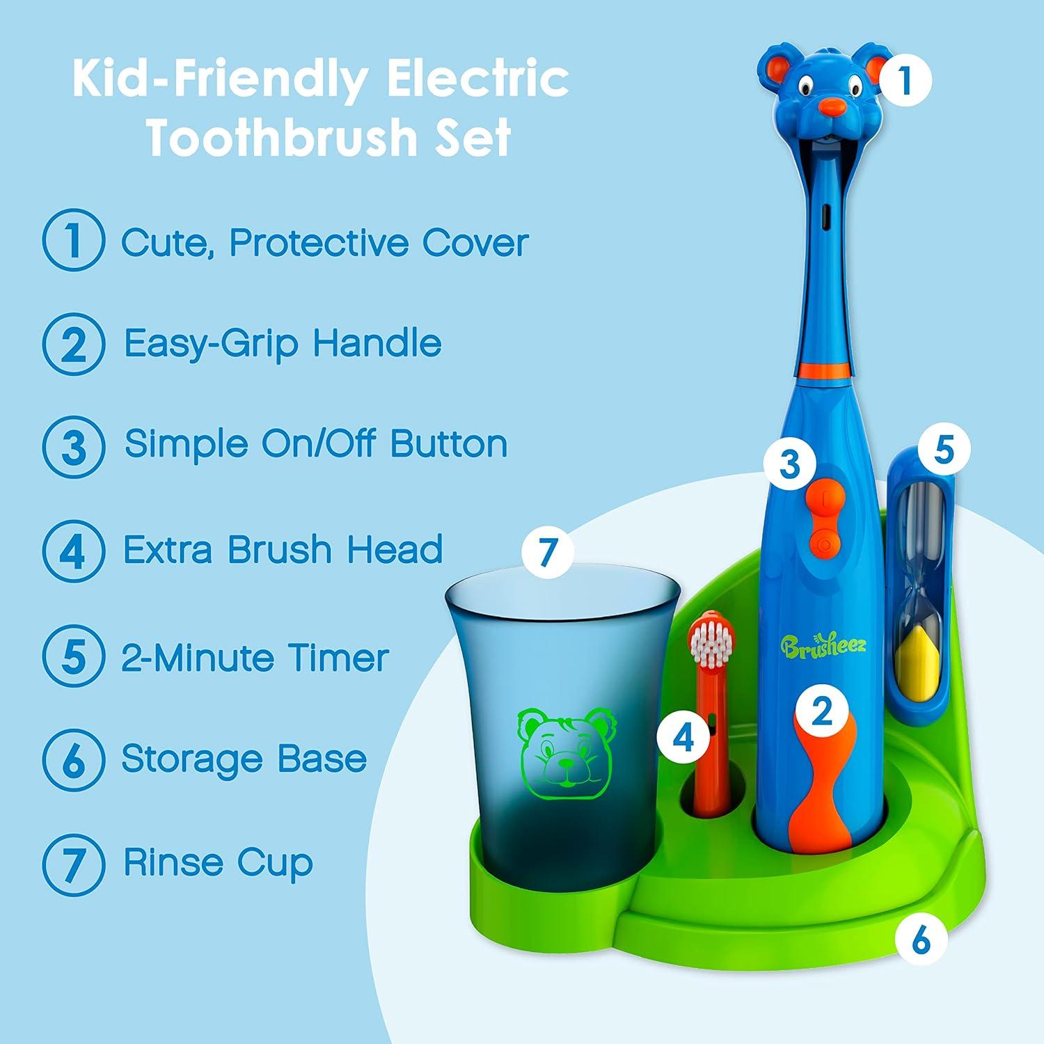 Cepillo de Dientes Eléctrico Brusheez Buddy Bear 3+ con Temporizador