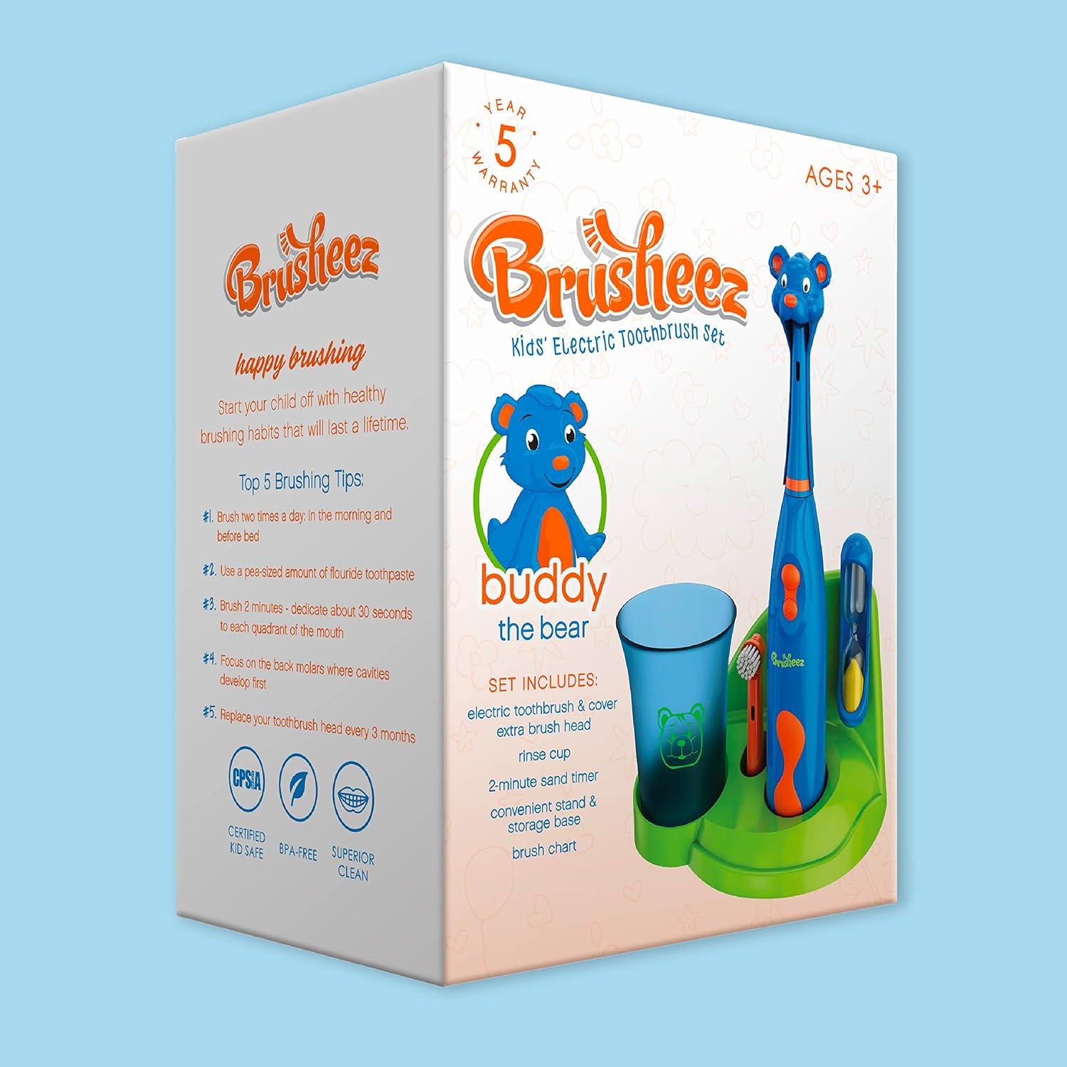 Cepillo de Dientes Eléctrico Brusheez Buddy Bear 3+ con Temporizador
