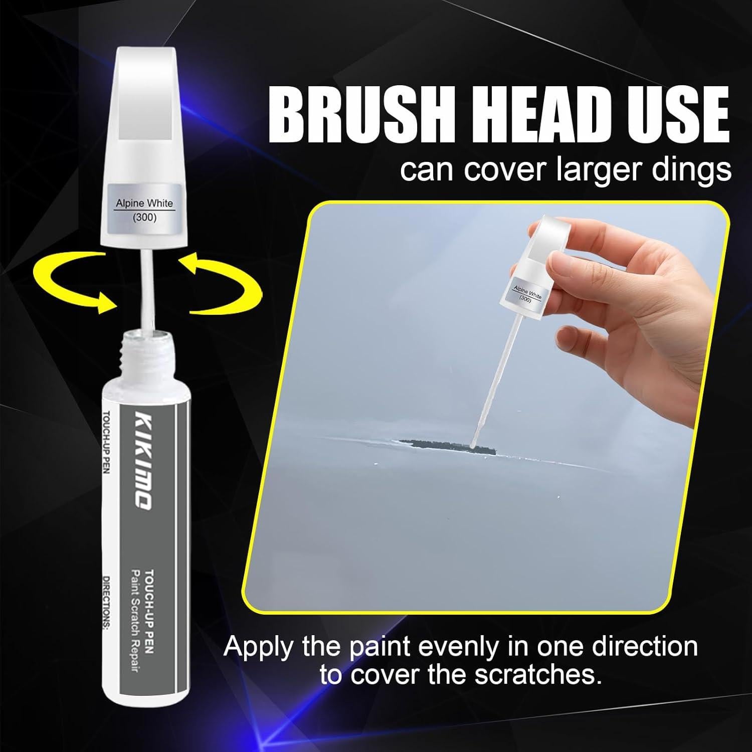 KIKIMO Pintura de Retoque para BMW Blanco Alpino 12ml