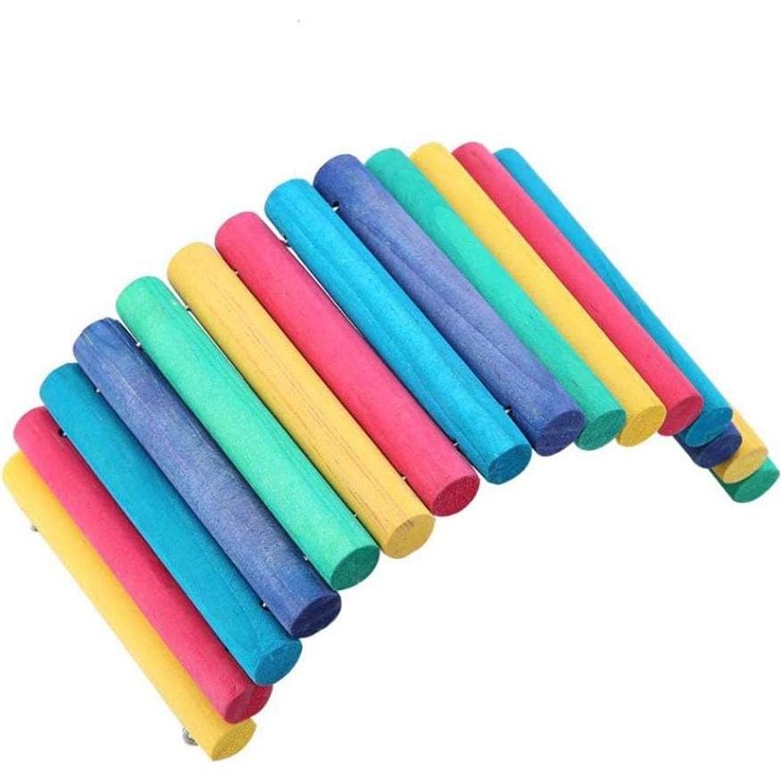 Puente de Madera Natural PIVBY 2PCS para Hámster y Mascotas