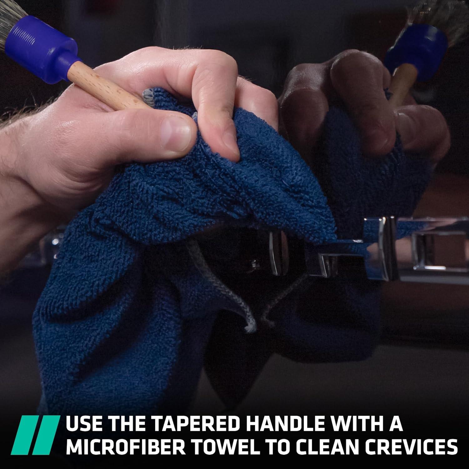 Juego de Cepillos de Detalle VIKING - 3 Tamaños, Cerdas Suaves