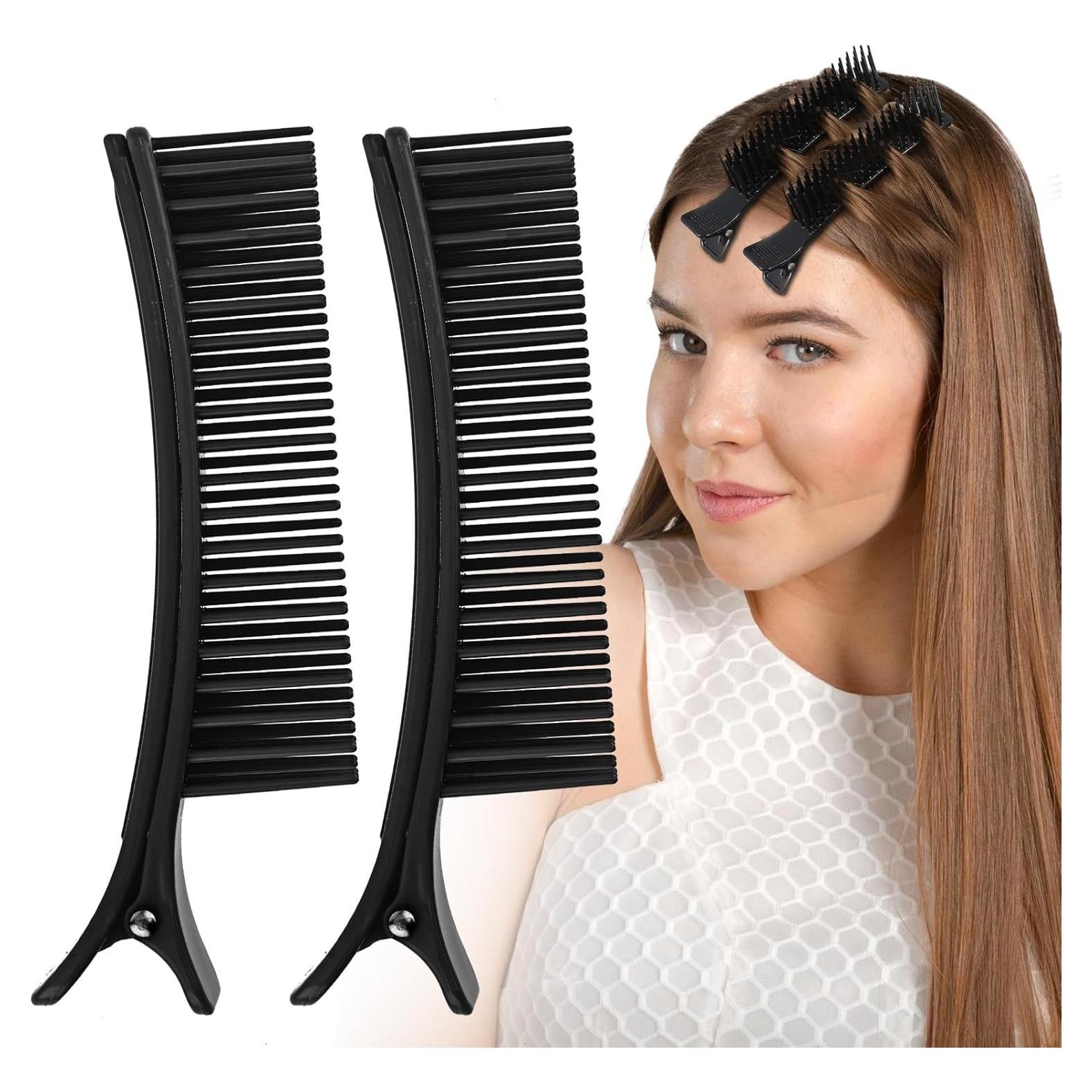 Clips de Sección de Cabello Antideslizantes Yuanchu - Paquete de 2