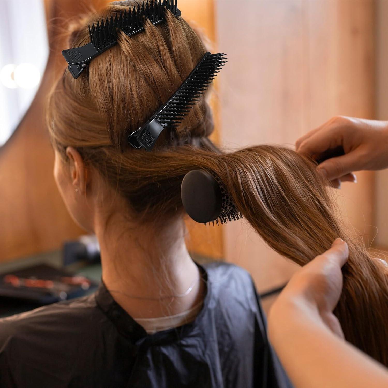 Clips de Sección de Cabello Antideslizantes Yuanchu - Paquete de 2