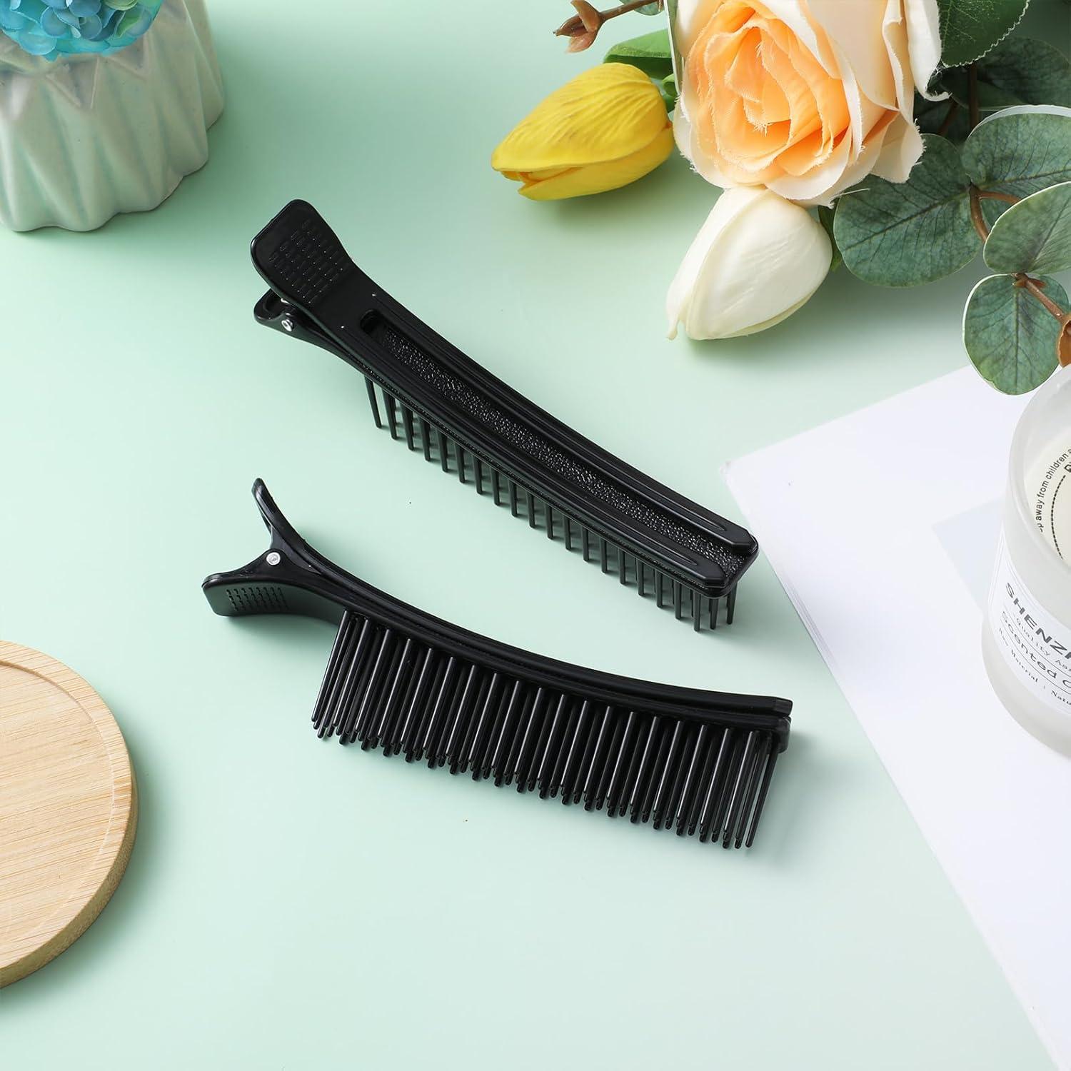 Clips de Sección de Cabello Antideslizantes Yuanchu - Paquete de 2