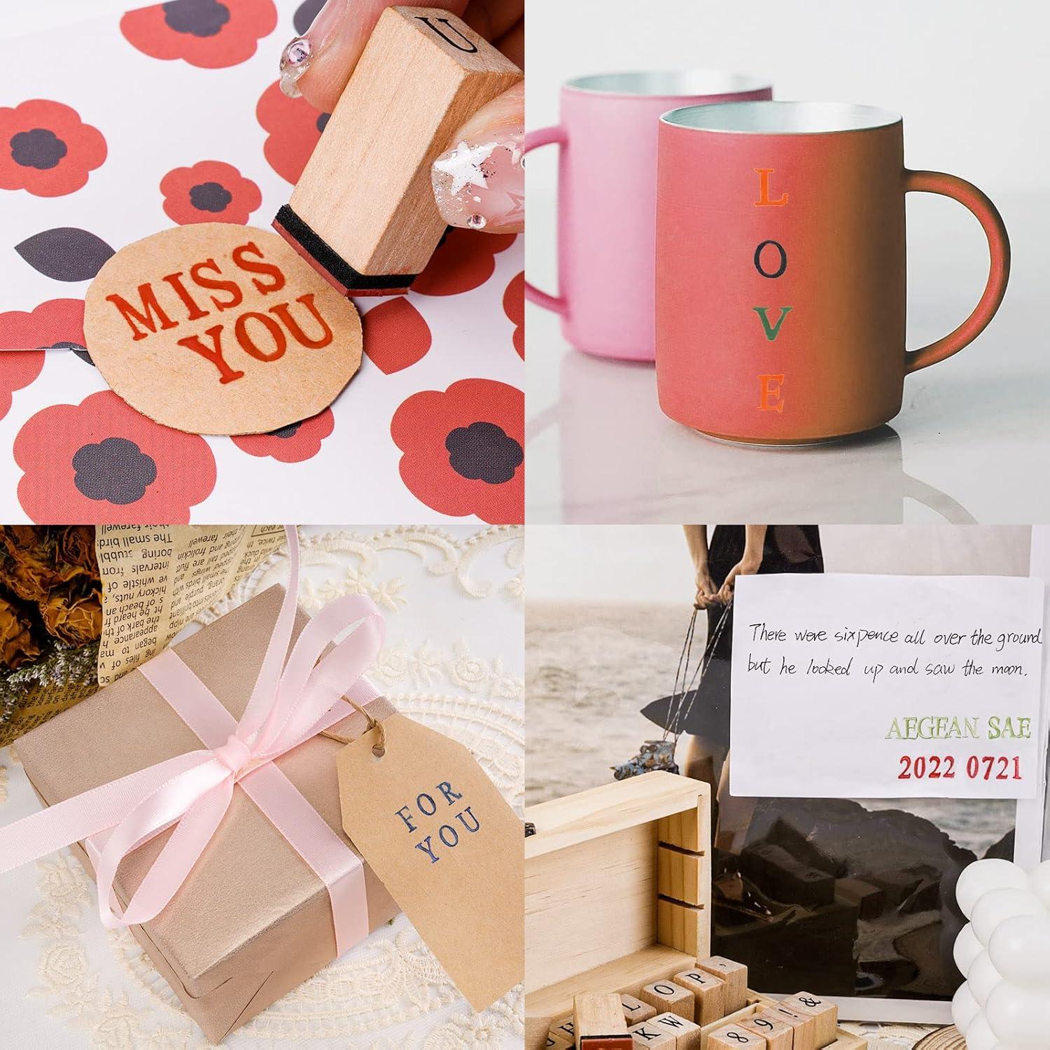 Set de Sellos de Goma Toptime 42 Piezas para Manualidades