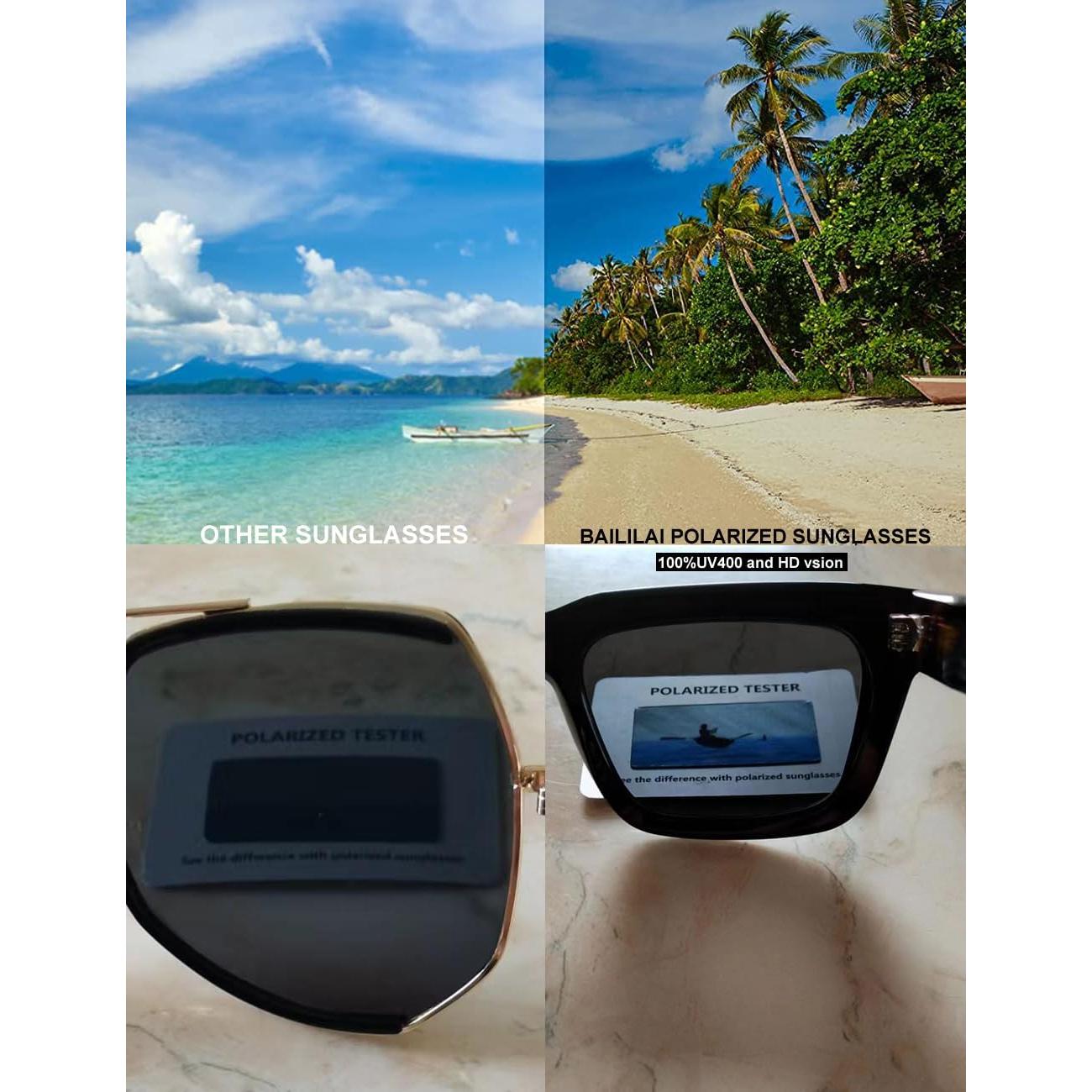Gafas de sol polarizadas BAILILAI modelo 1404 unisex UV400