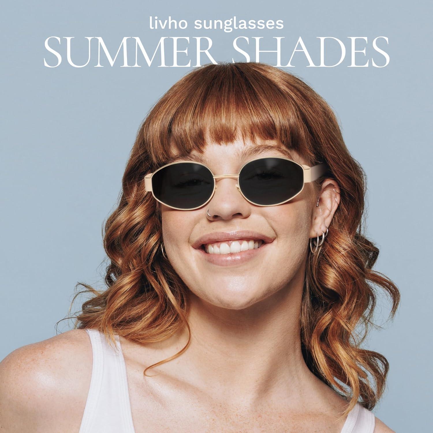 Gafas de Sol Retro Polarizadas Livho UV400 Ovaladas