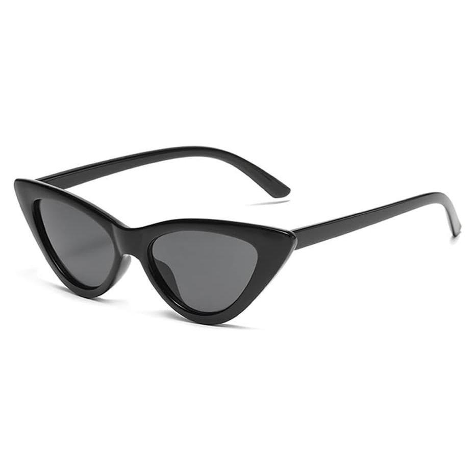Gafas de sol ojo de gato retro vintage para mujeres - Negro