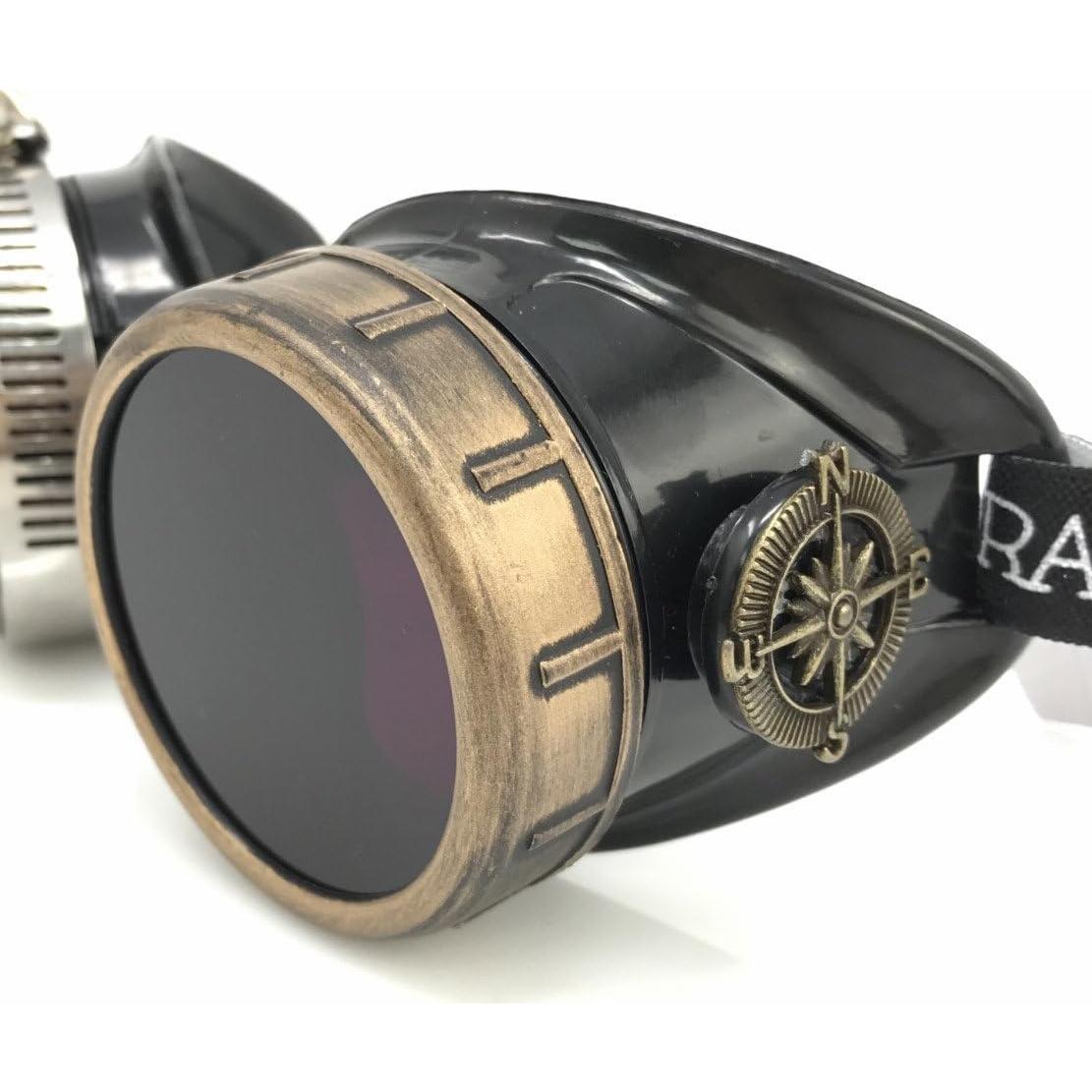 Gafas Steampunk UMBRELLALABORATORY Lila con Lupa Ocular