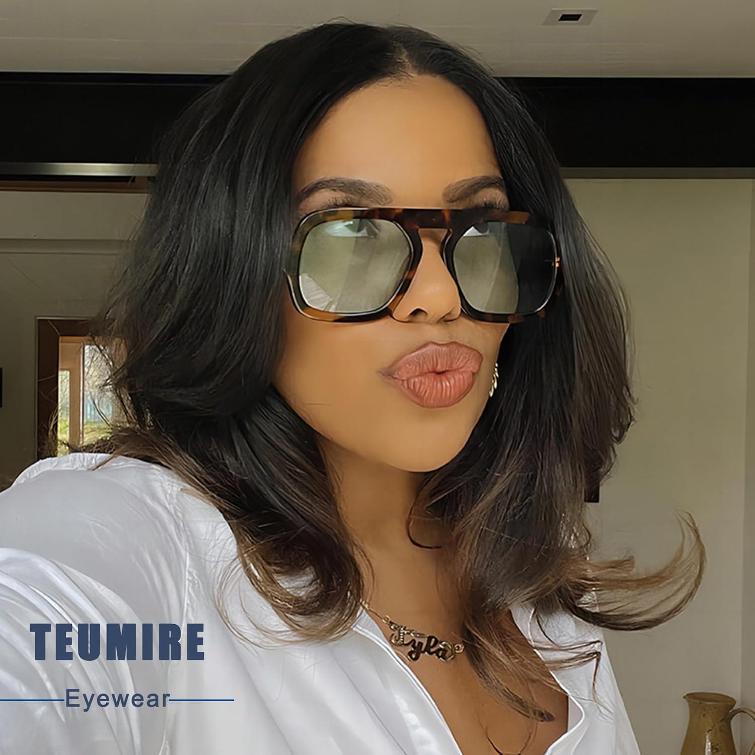 Gafas de sol aviador cuadradas TEUMIRE con lentes G15