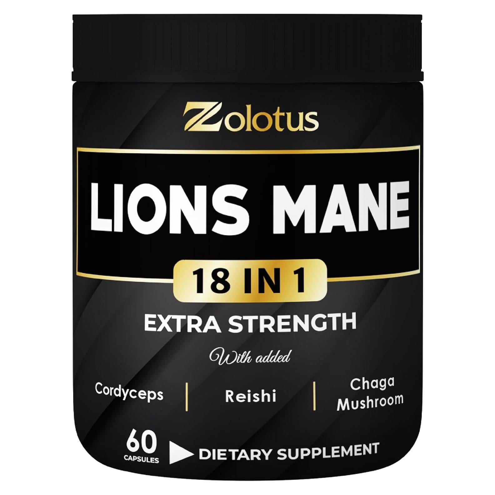 Cápsulas de Hongo Melena de León Zolotus 60 Unidades