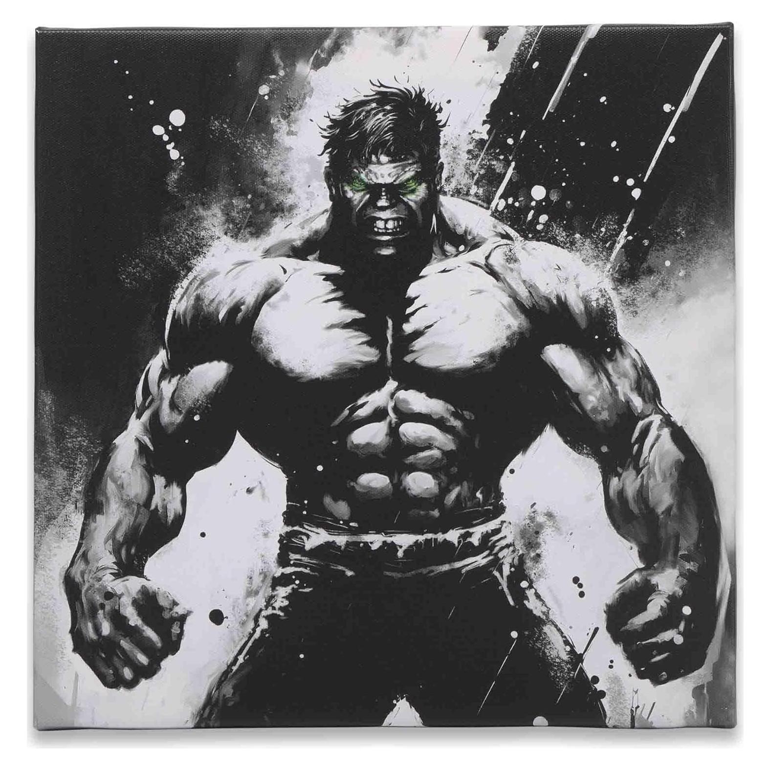 Lienzo Decorativo Marvel El Increíble Hulk 30x30 cm