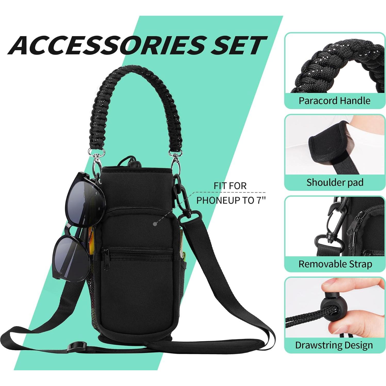 Bolsa Portabotellas de Agua AceTreker 40 oz Neopreno 4 Bolsillos