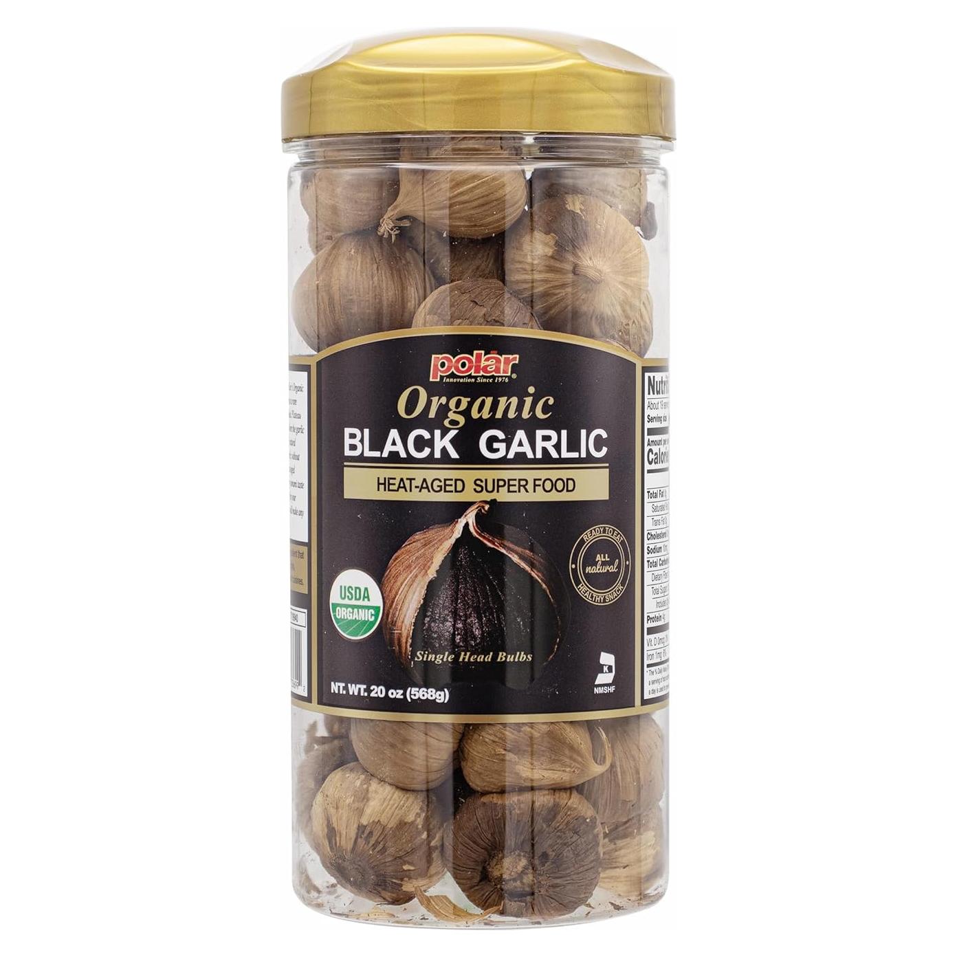 Ajo Negro Orgánico MW Polar 567 g - Bulbos Enteros, Natural
