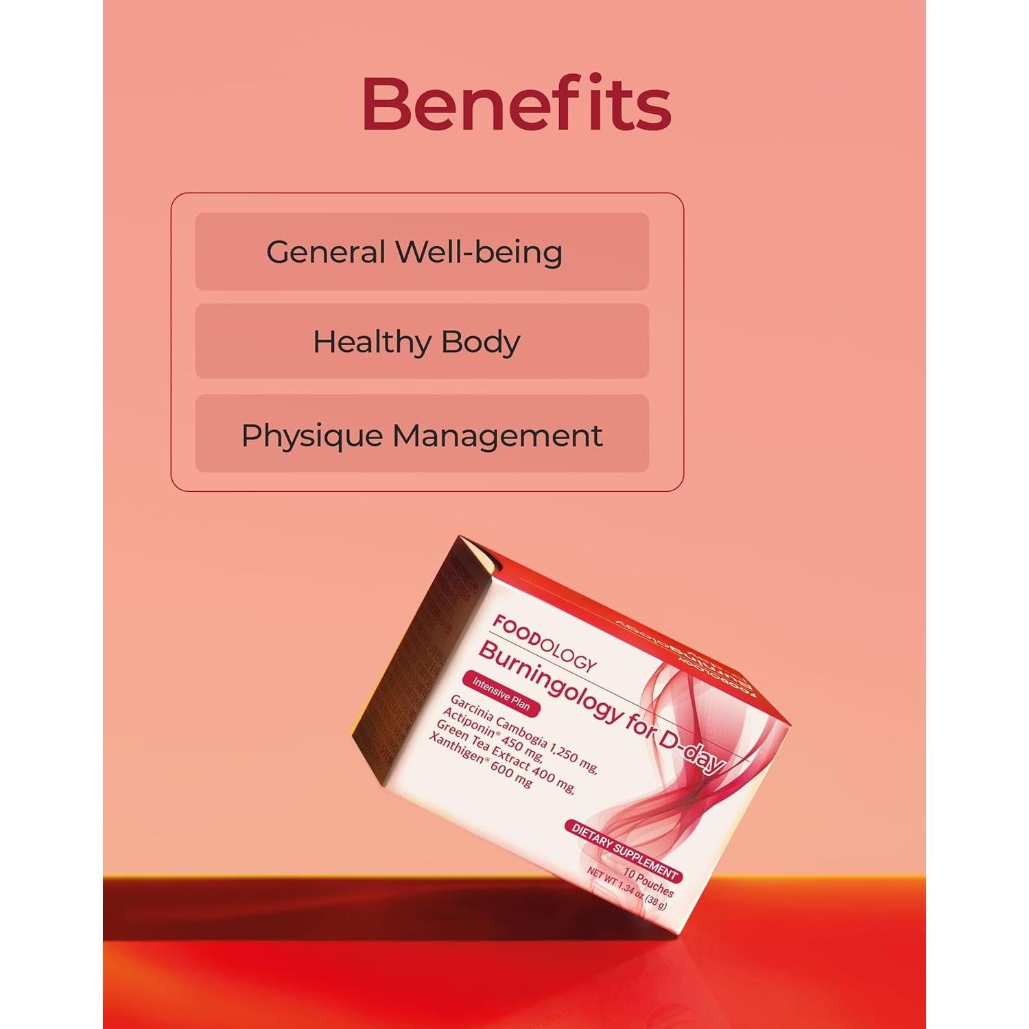 Suplemento de Garcinia Cambogia Foodology D-Day 10 Paquetes