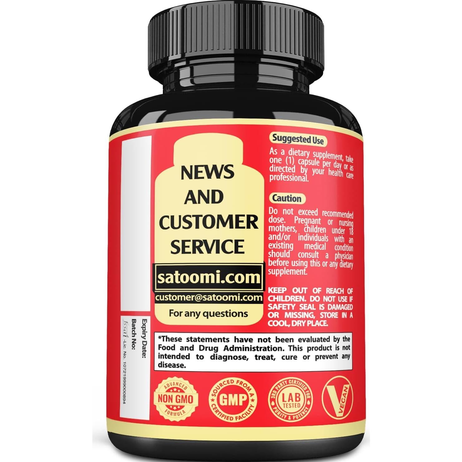 Suplemento de Hongo Satoomi 10 en 1 - Melena de León, Reishi, Chaga