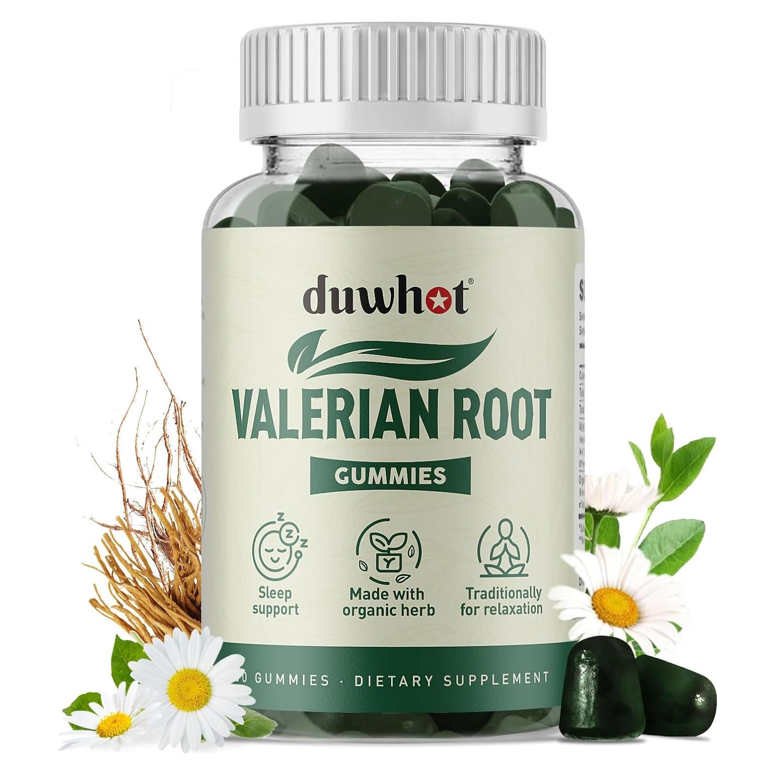 Gomitas de Raíz de Valeriana Orgánica Duwhot 60 Unidades