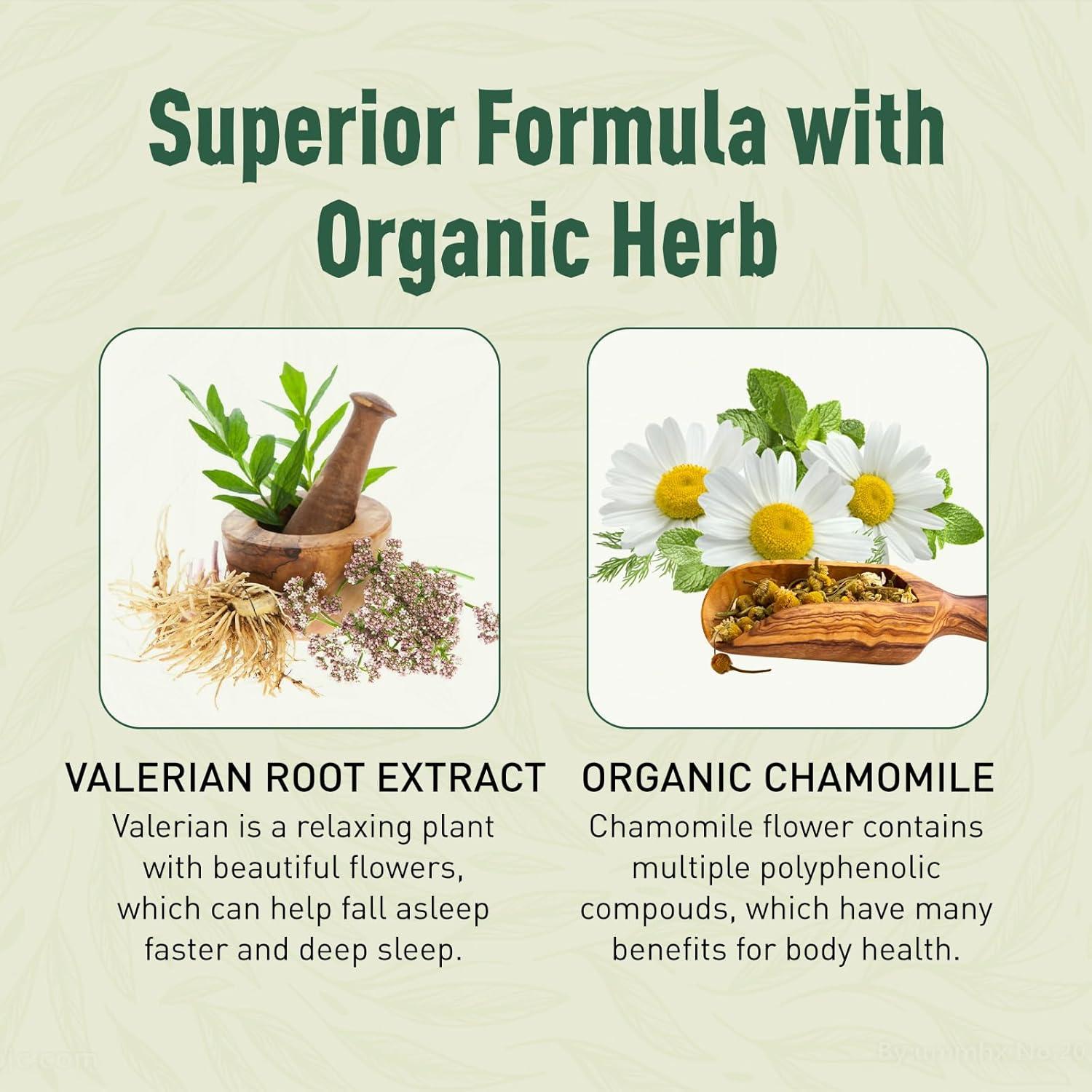 Gomitas de Raíz de Valeriana Orgánica Duwhot 60 Unidades