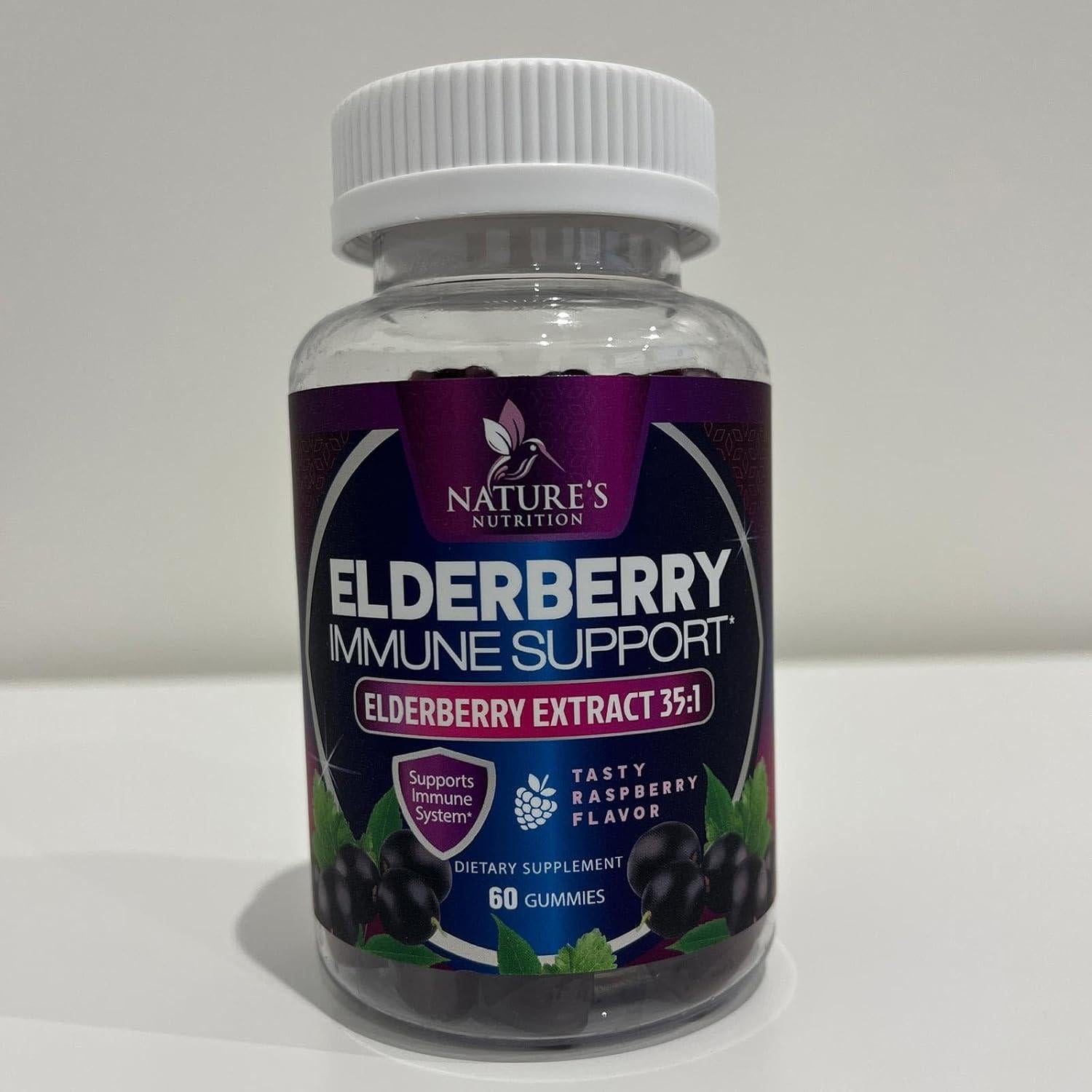 Gomitas de Saúco Nature's Nutrition 60 Unidades - Apoyo Inmunológico