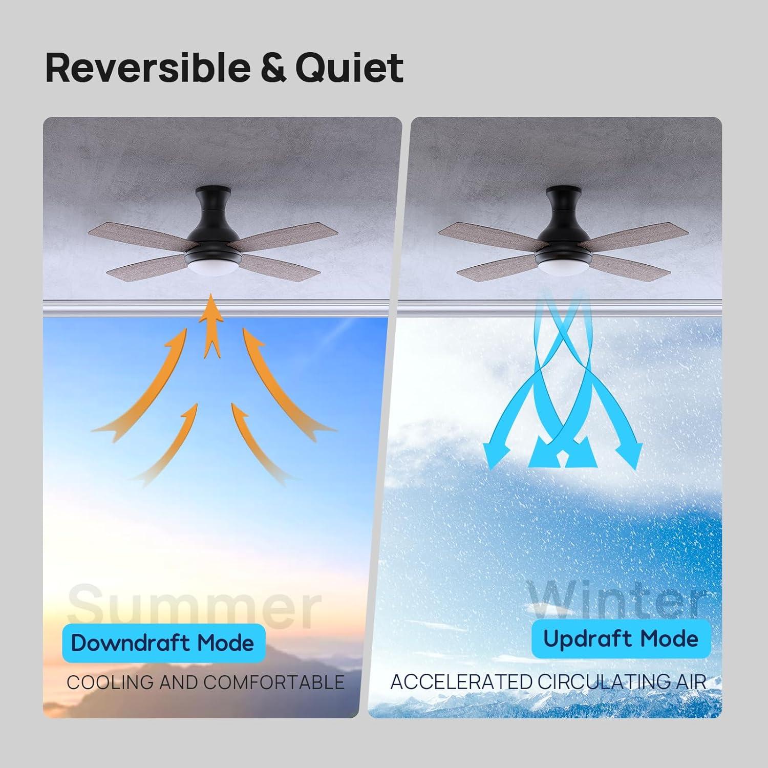 Ventilador de Techo Consciot 132 cm con Luces LED y Control Remoto