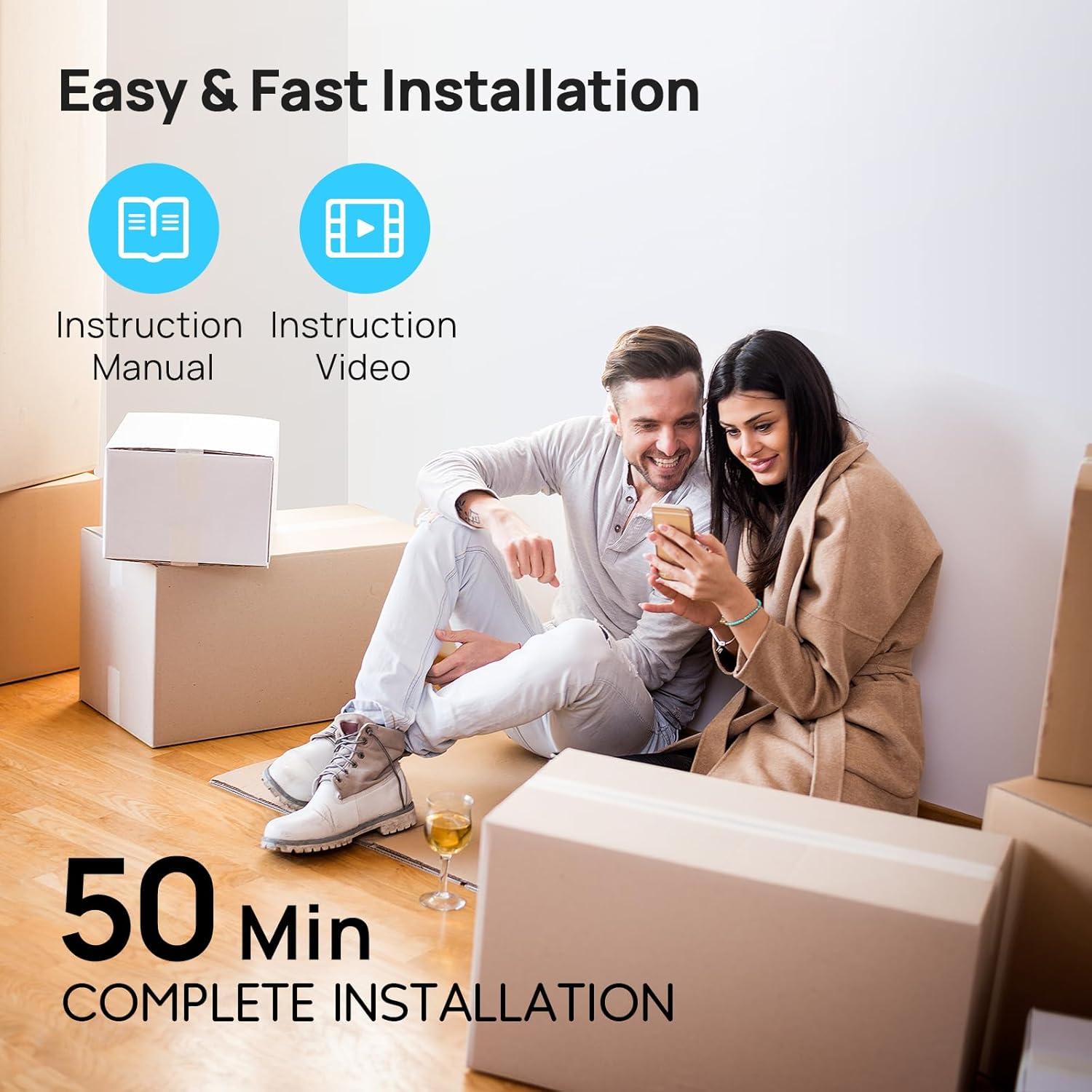 Ventilador de Techo Consciot 132 cm con Luces LED y Control Remoto