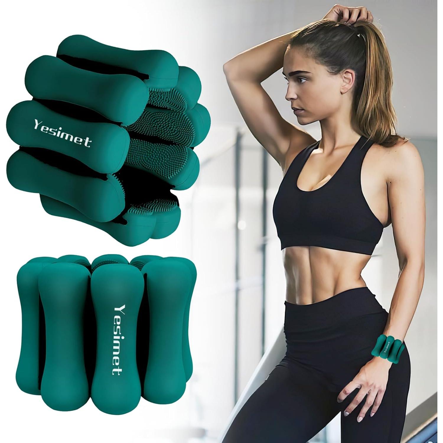 Pesas Ajustables para Muñecas y Tobillos YESIMET 0.9Kg