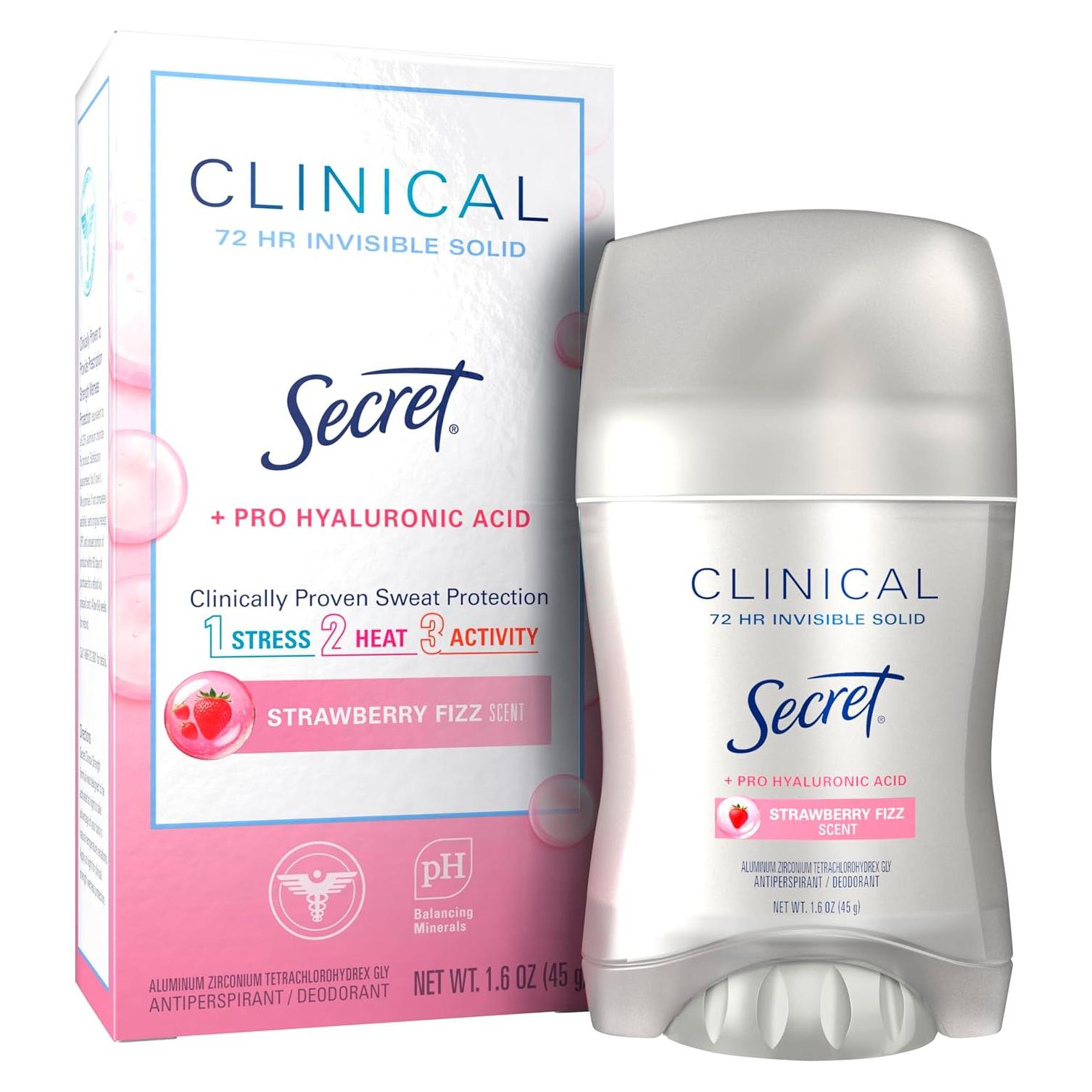 Desodorante Antitranspirante Secret Fizz de Fresa 45.36 g