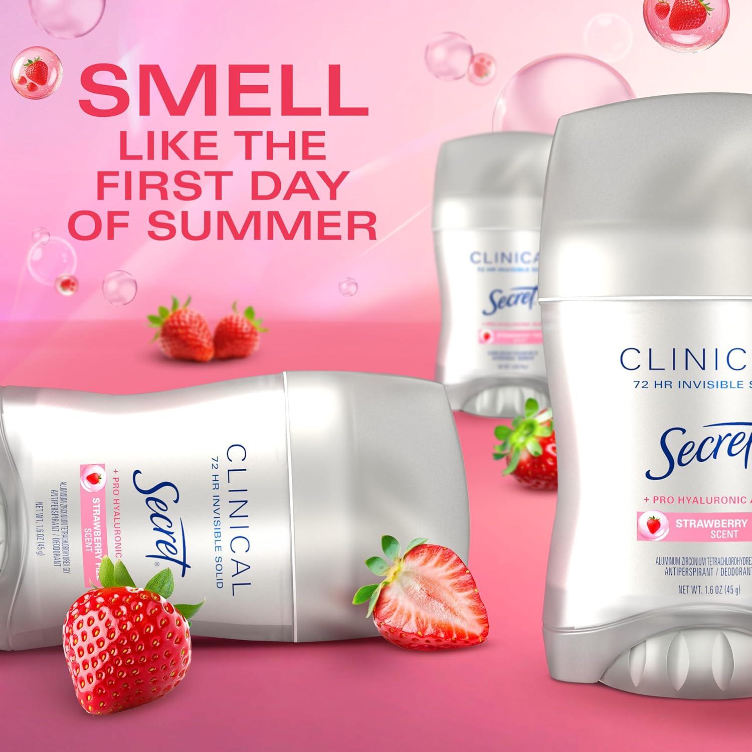 Desodorante Antitranspirante Secret Fizz de Fresa 45.36 g