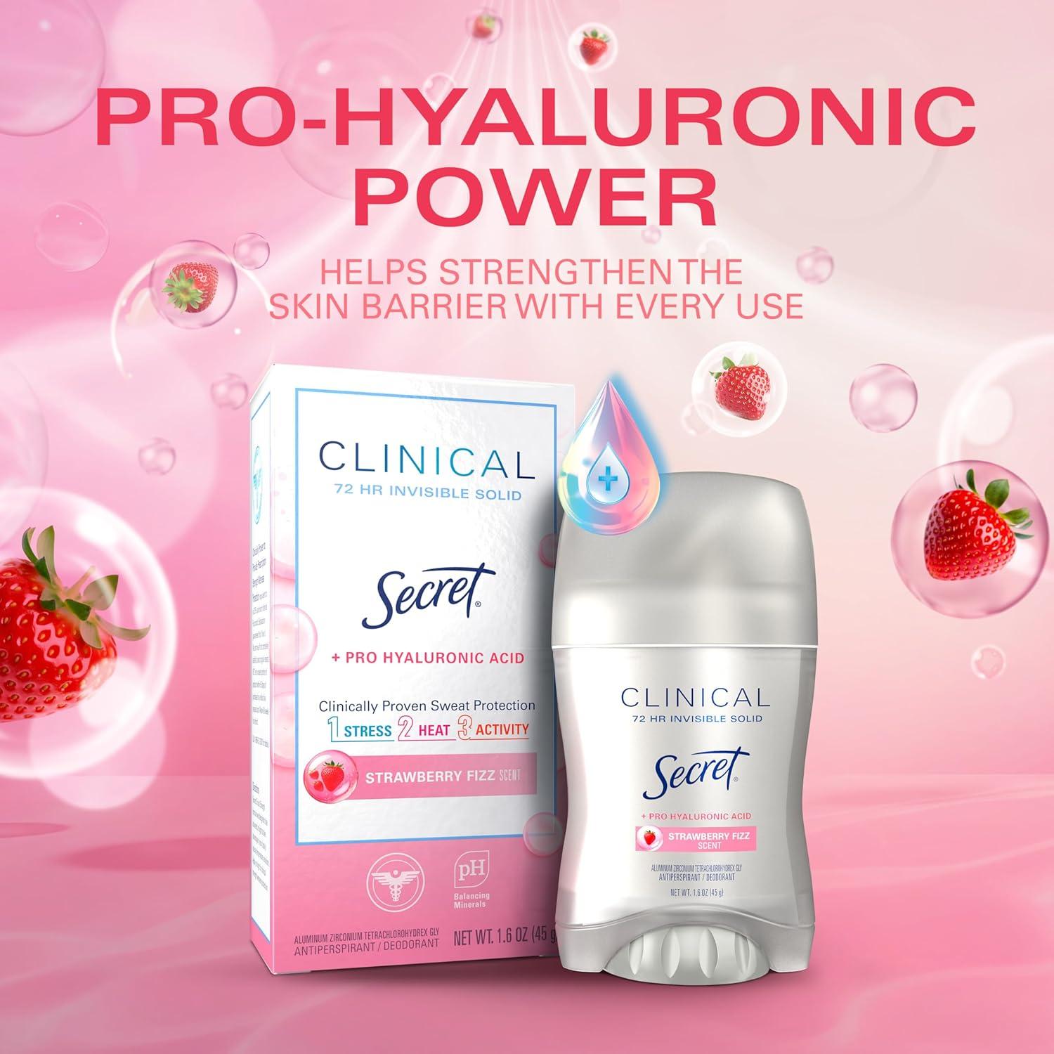 Desodorante Antitranspirante Secret Fizz de Fresa 45.36 g