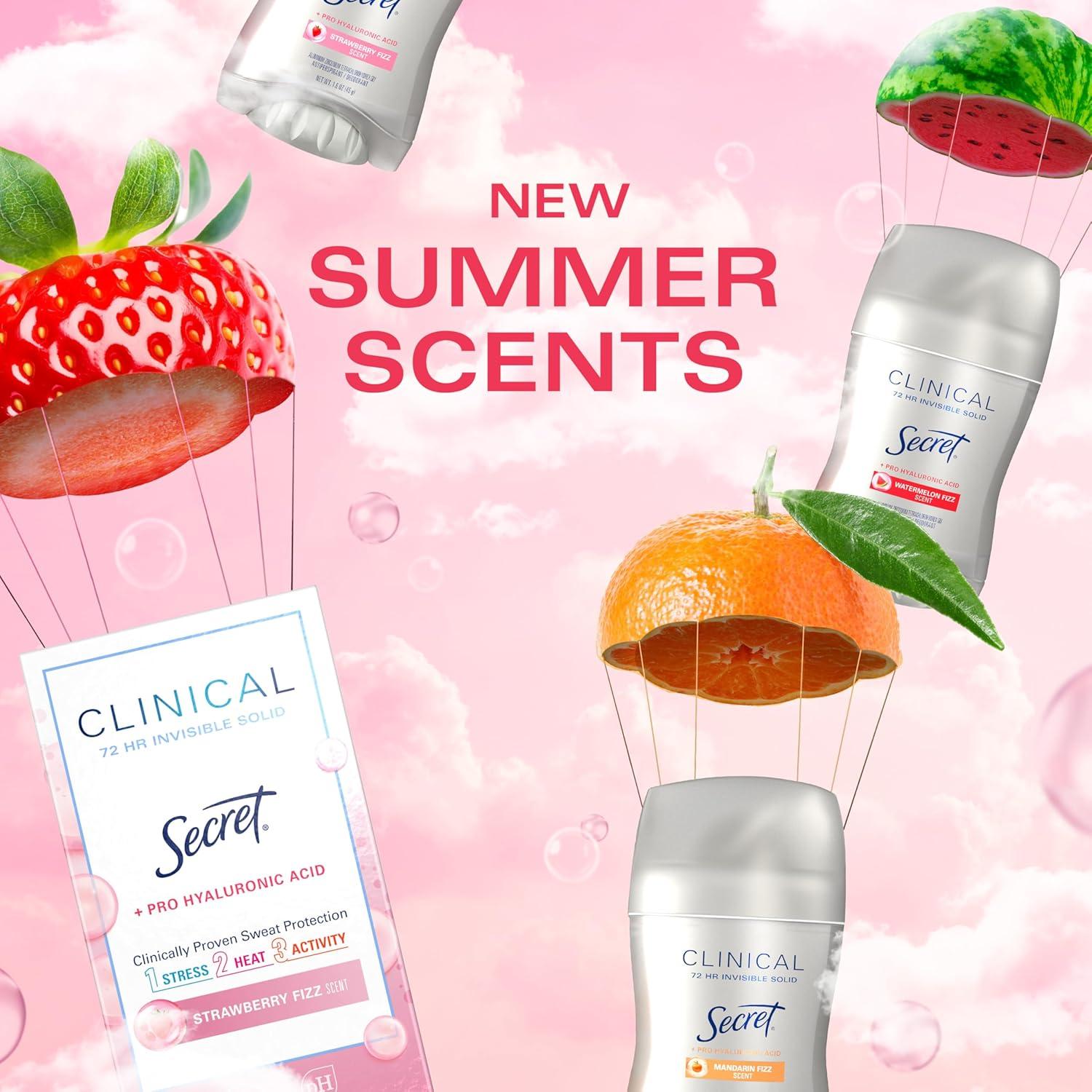 Desodorante Antitranspirante Secret Fizz de Fresa 45.36 g