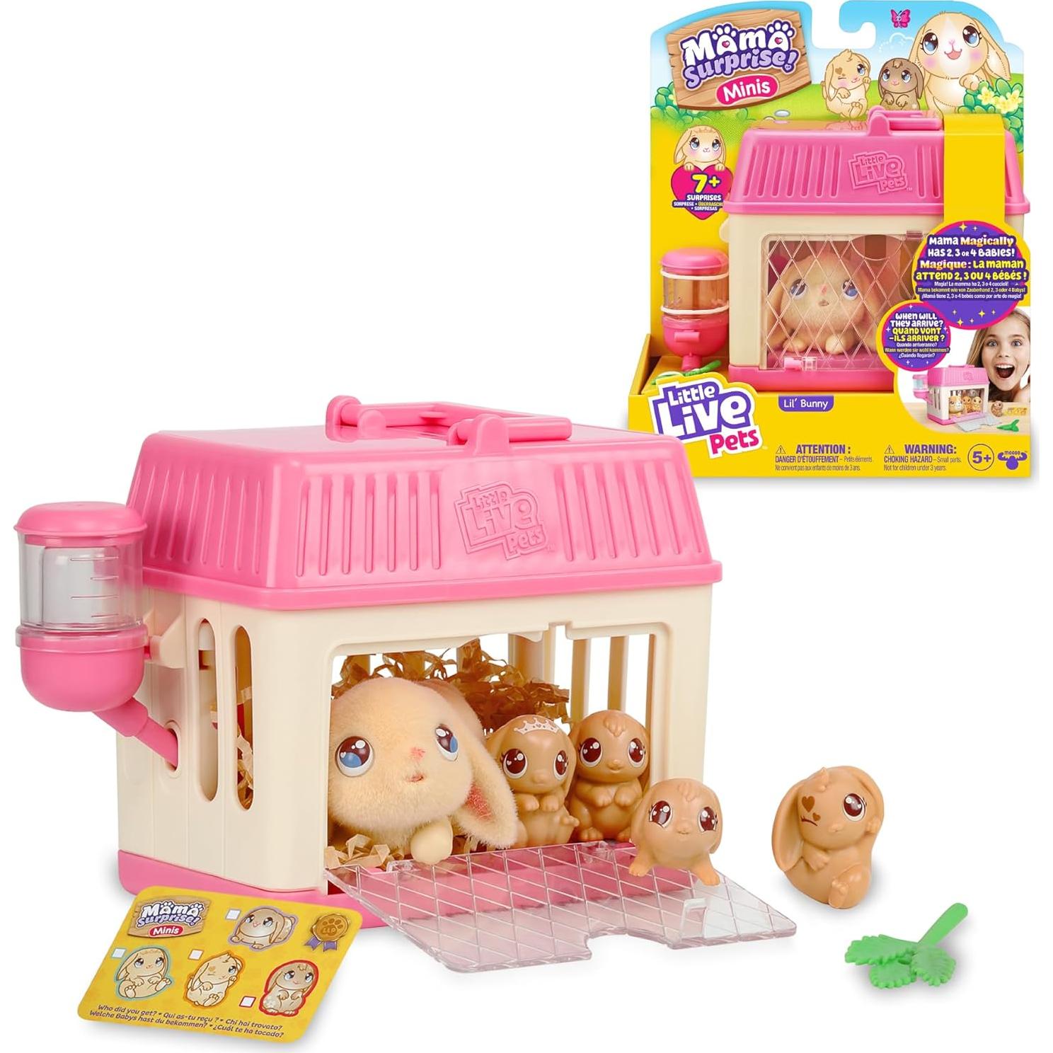 Little Live Pets Mama Sorpresa Mini Conejo Interactivo 408g