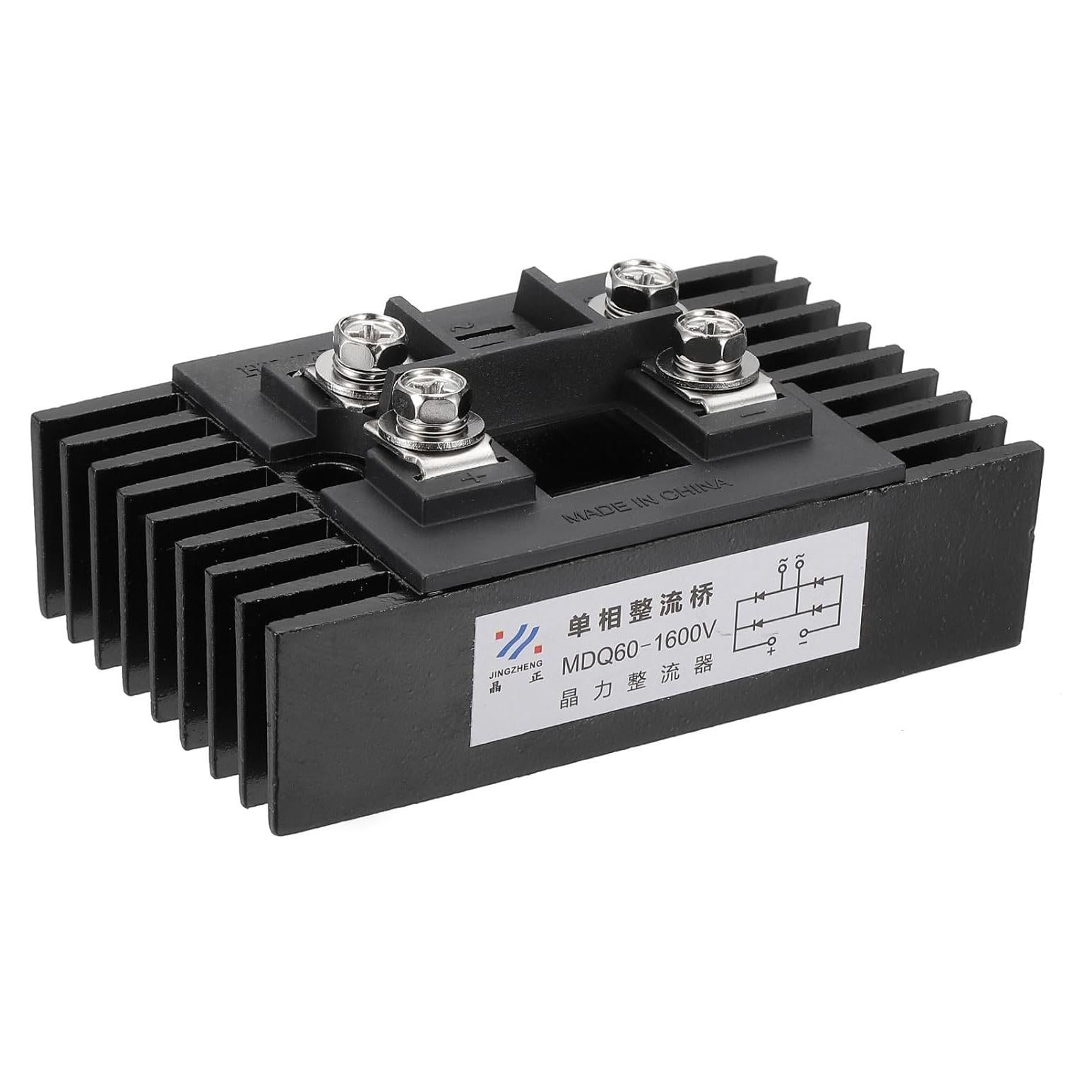 Diodo Rectificador PATIKIL MDQ60A 60A 1600V con Radiador