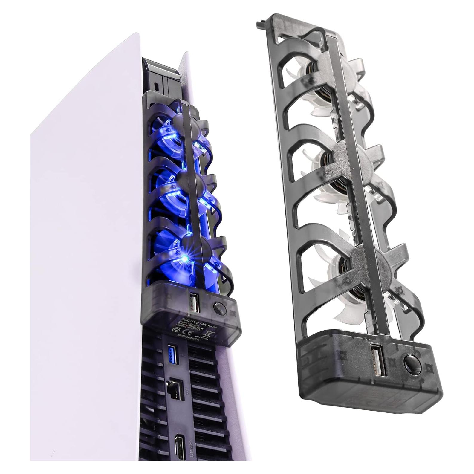 Ventilador de Enfriamiento PS5 NANANINO - 3 Ventiladores, Bajo Ruido