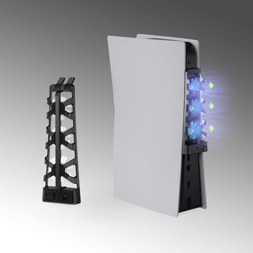 Ventilador de Enfriamiento PS5 NANANINO - 3 Ventiladores, Bajo Ruido