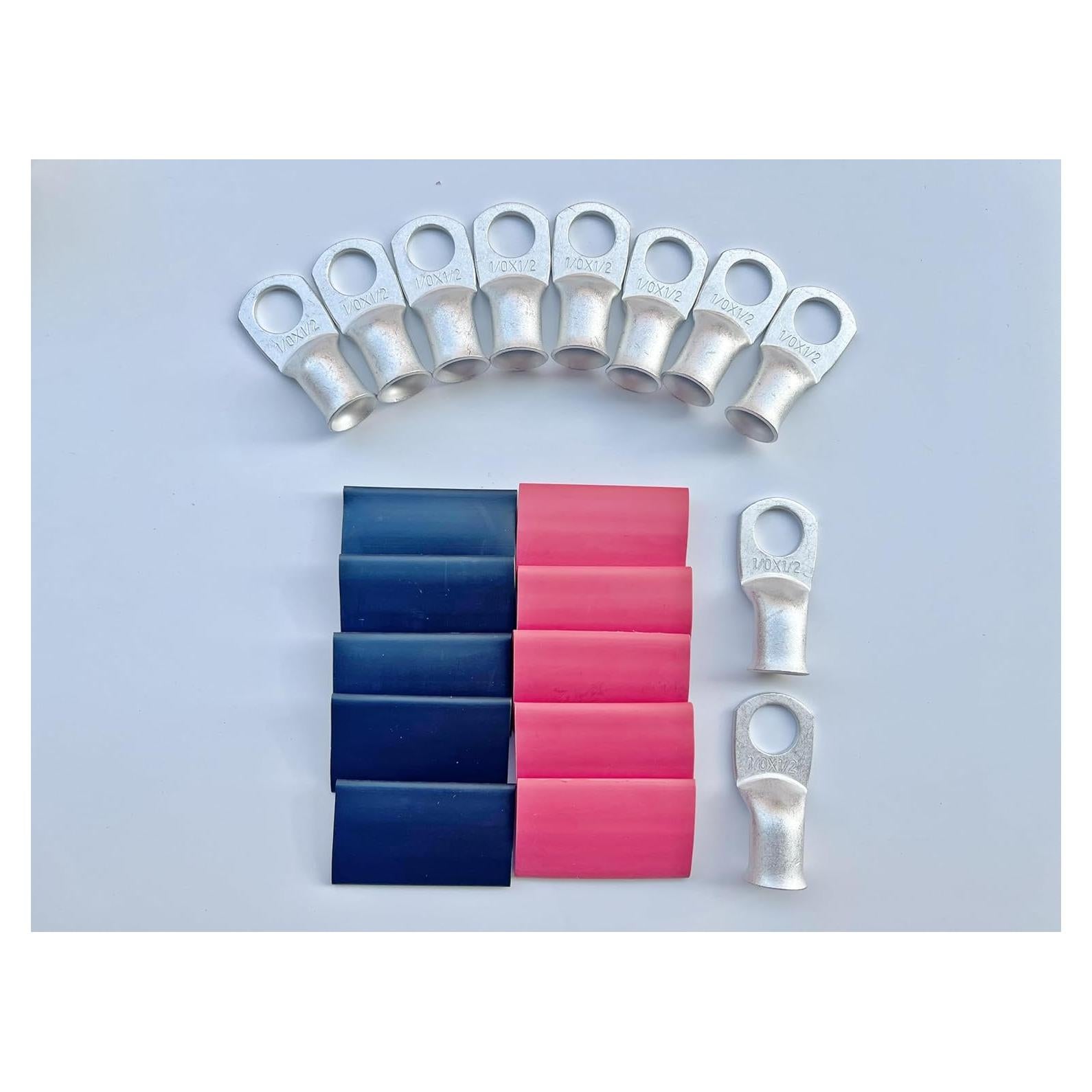 Terminales de Anillo Estañado SHASKOKOEN 10 Piezas 1/0 AWG