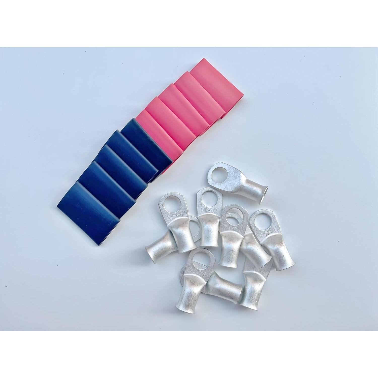 Terminales de Anillo Estañado SHASKOKOEN 10 Piezas 1/0 AWG