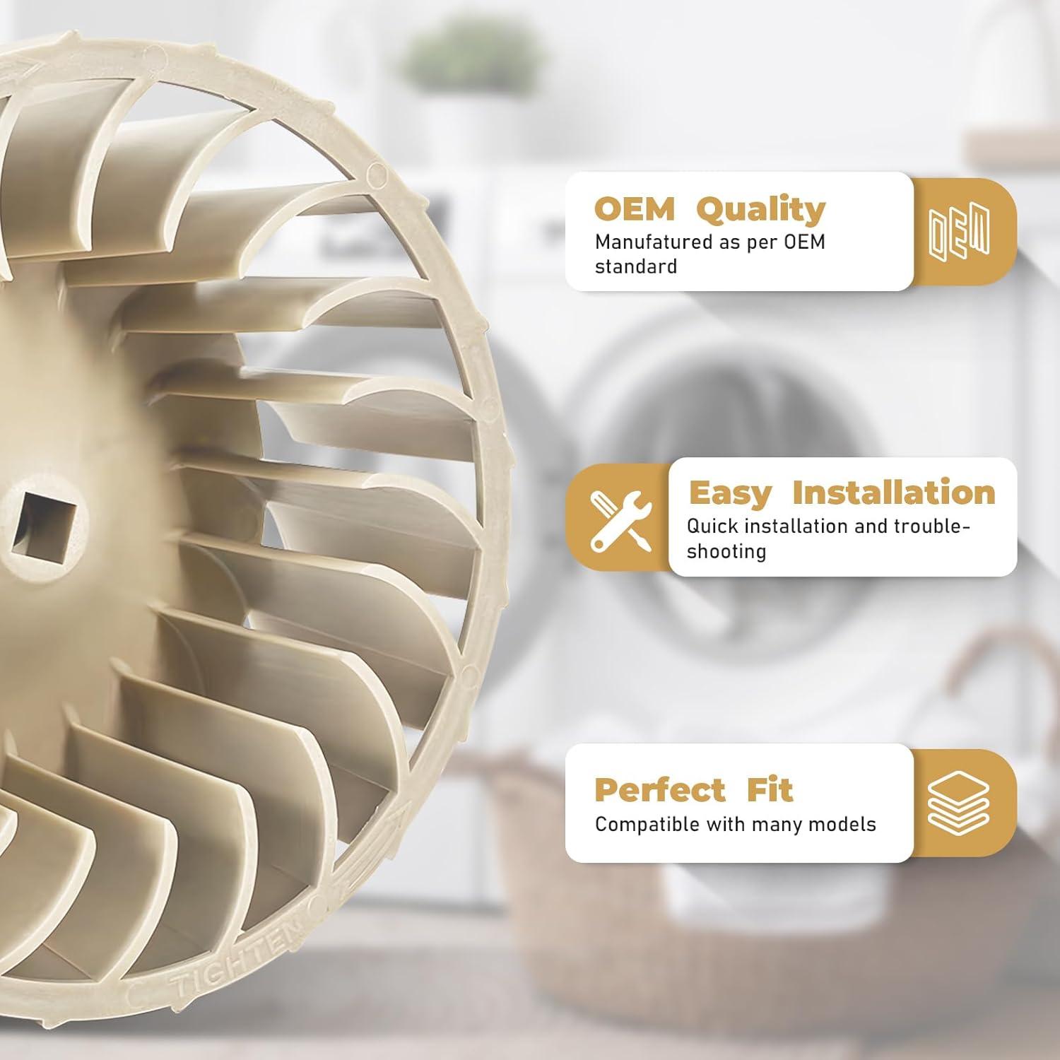 Rueda de Soplador FANCIGO WP697772 18.9cm Compatible Whirlpool