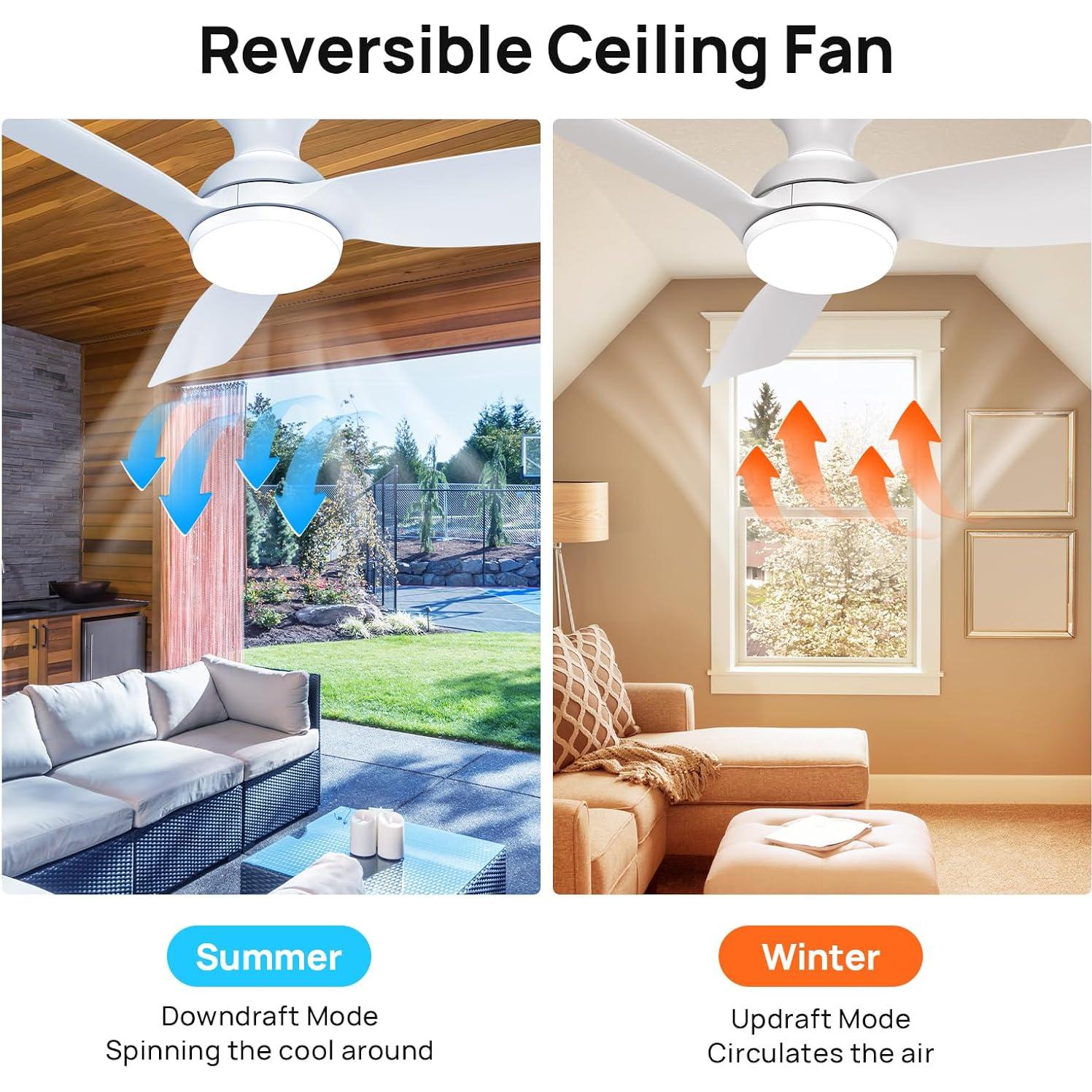 Ventilador de Techo Consciot 111 cm con Luz y Control Remoto