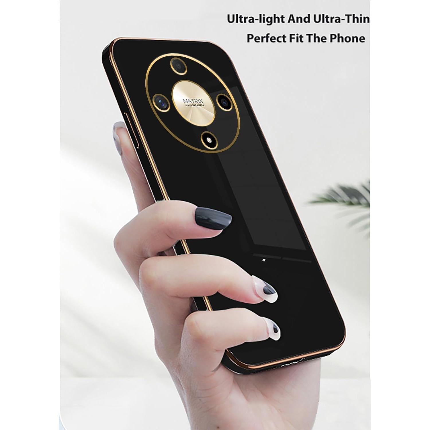 Funda Silicona TPU Honor Magic 6 Lite Shockproof Negra