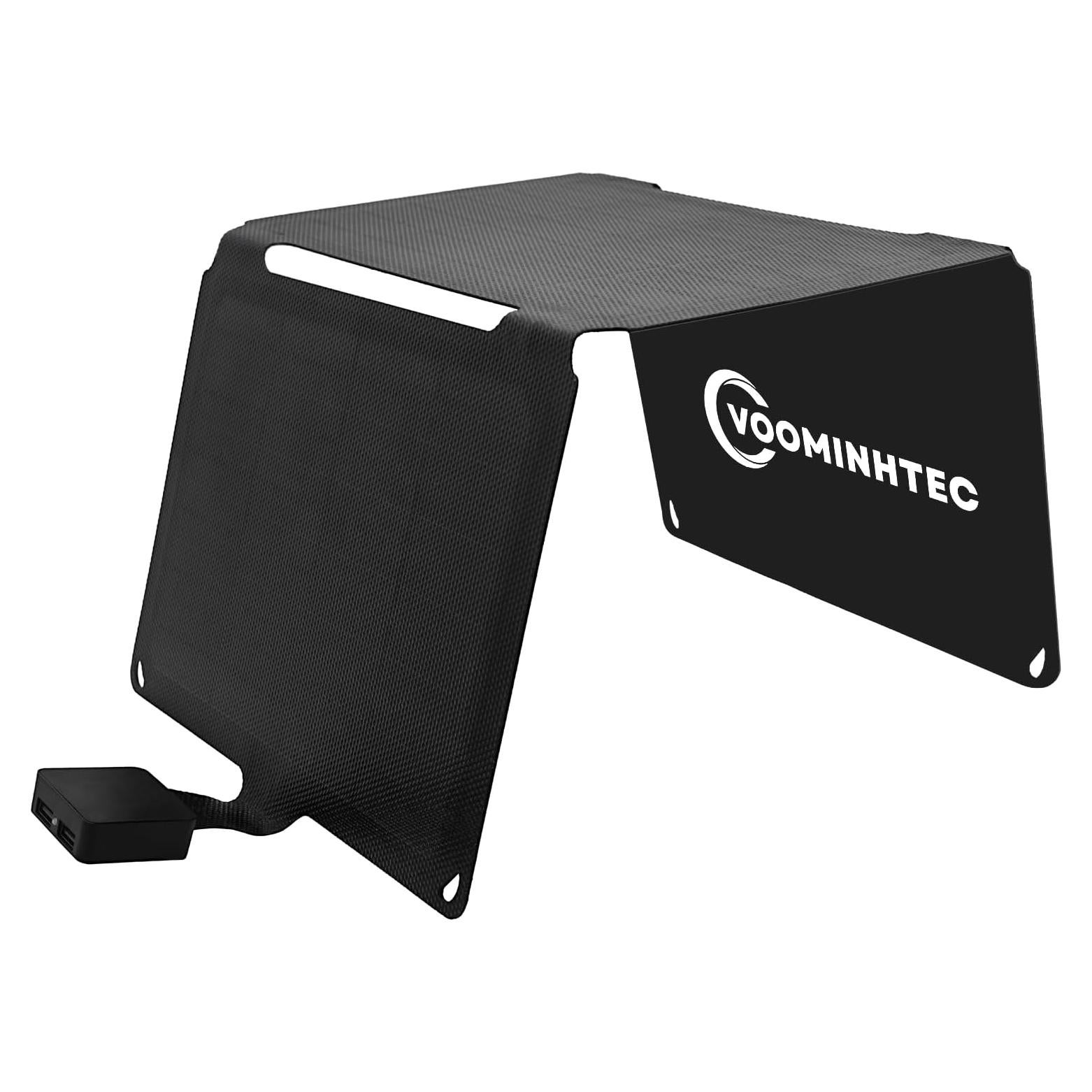 Cargador Solar Plegable Voominhtec 20W USB-A Doble IP67