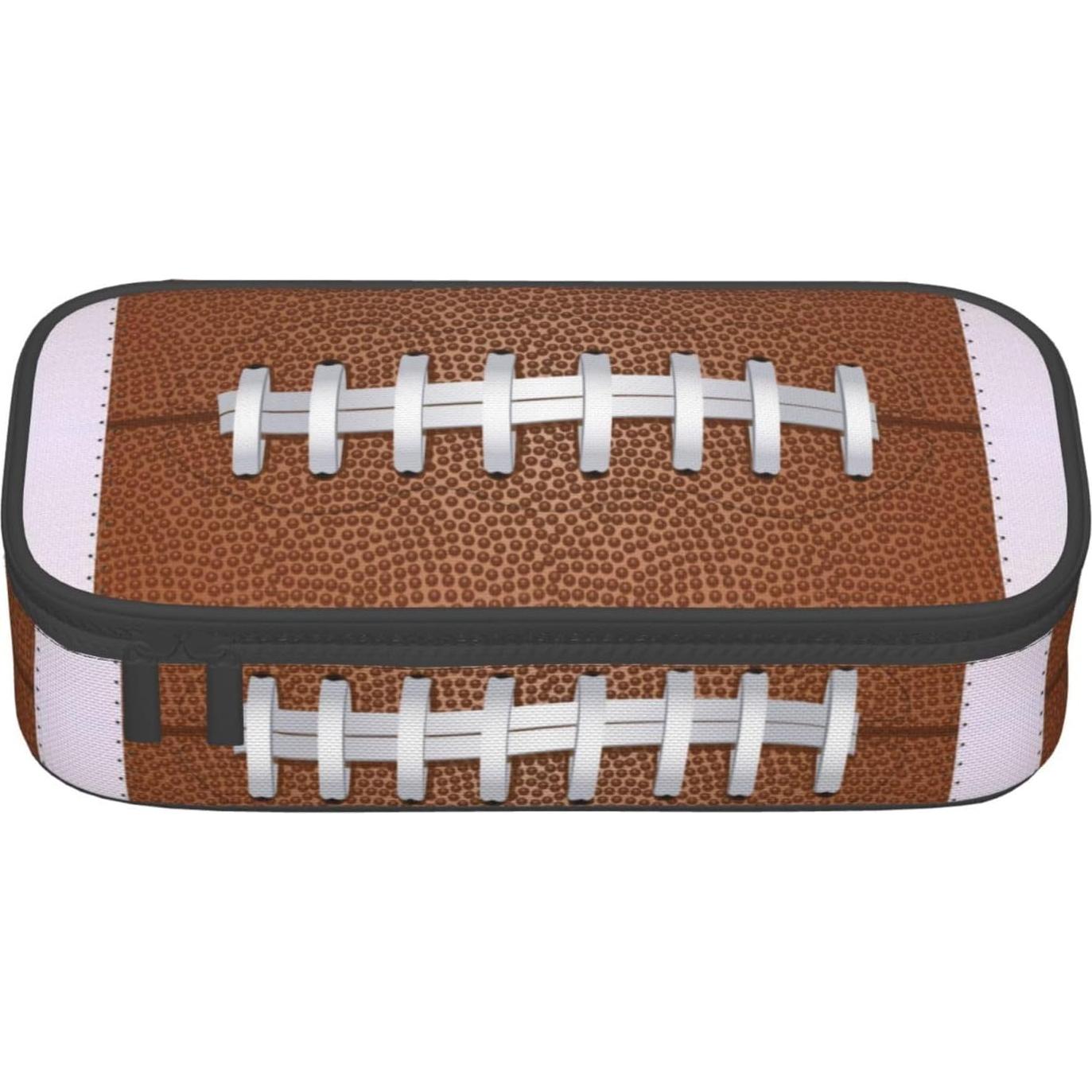 Estuche de Lápices HKHEHOP Textura Balón Fútbol Americano 21.1x9.4x5.1cm