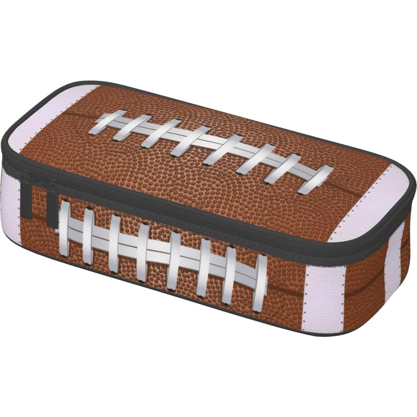 Estuche de Lápices HKHEHOP Textura Balón Fútbol Americano 21.1x9.4x5.1cm