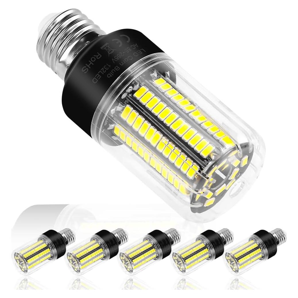 6Pack Bombillas LED 25W DuuToo 3146 Lúmenes E26/E27