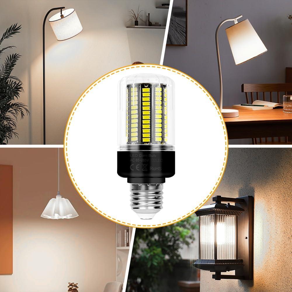 6Pack Bombillas LED 25W DuuToo 3146 Lúmenes E26/E27