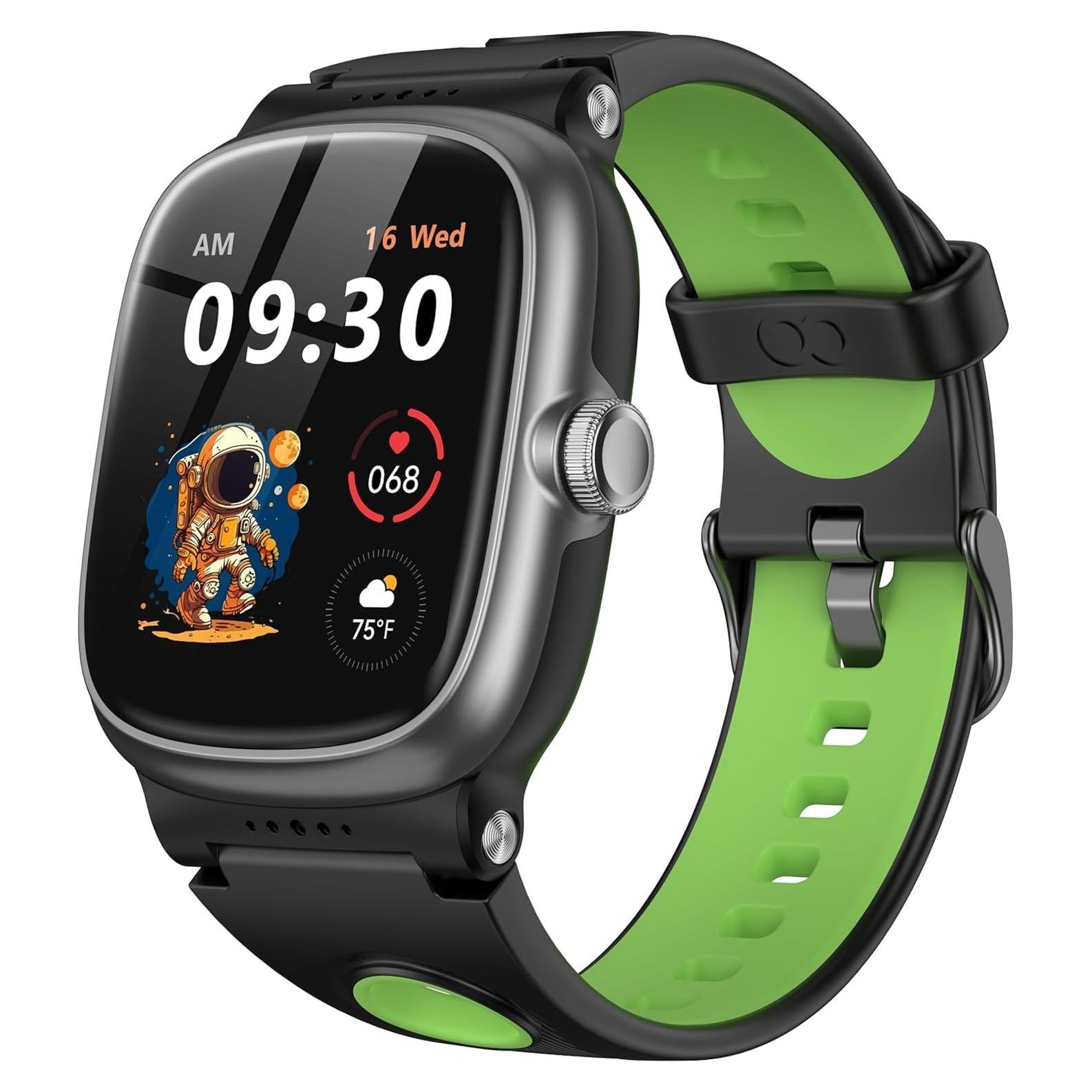 Reloj Inteligente para Niños Anyloop ALK1 Verde/Negro IP68
