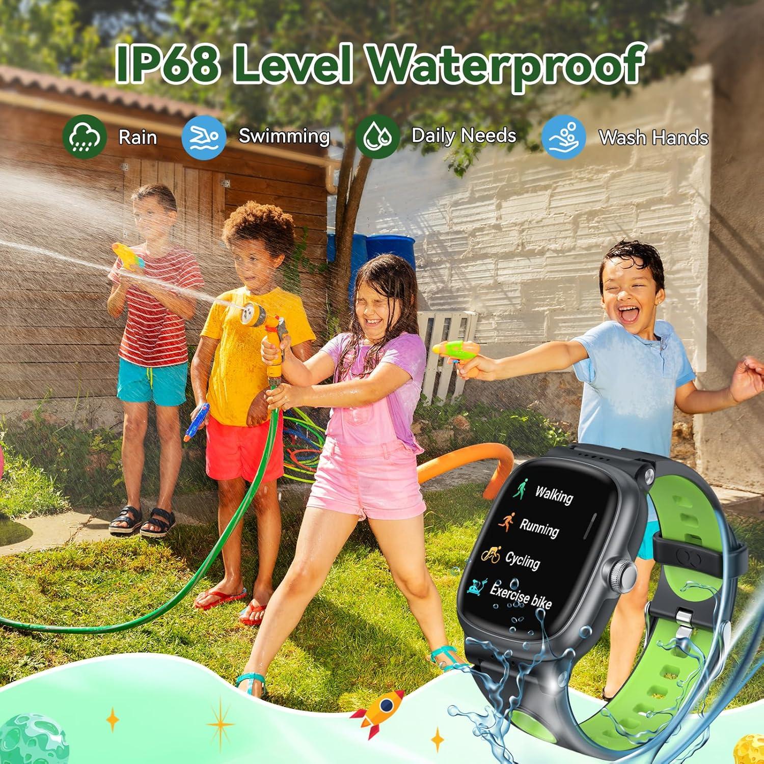 Reloj Inteligente para Niños Anyloop ALK1 Verde/Negro IP68