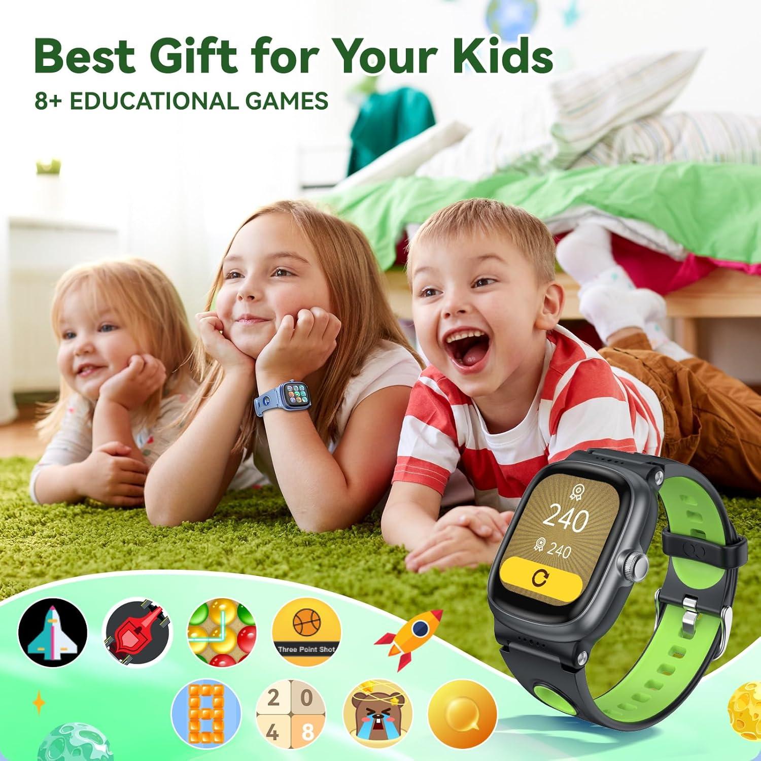 Reloj Inteligente para Niños Anyloop ALK1 Verde/Negro IP68