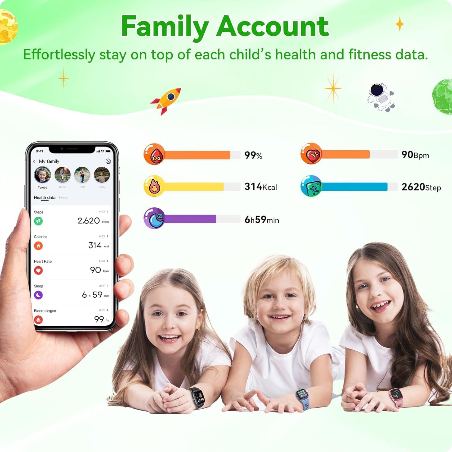 Reloj Inteligente para Niños Anyloop ALK1 Verde/Negro IP68