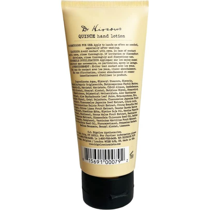 C.O. Bigelow Loción de Manos de Membrillo 59.15 ml - Hidratante