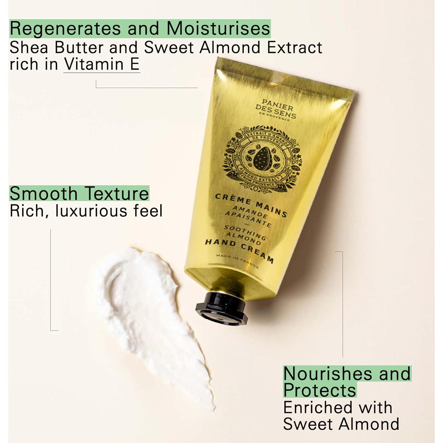 Crema de Manos Panier des Sens Almendra 74.8 ml - Hidratante Natural